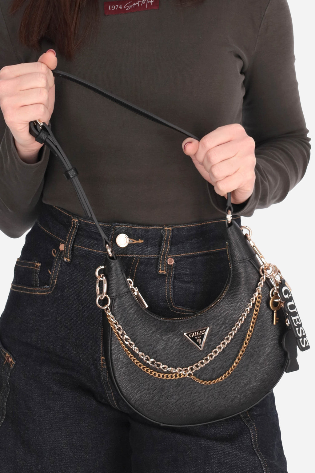 NERO | GUESS - D HWBG9899180 Borsa