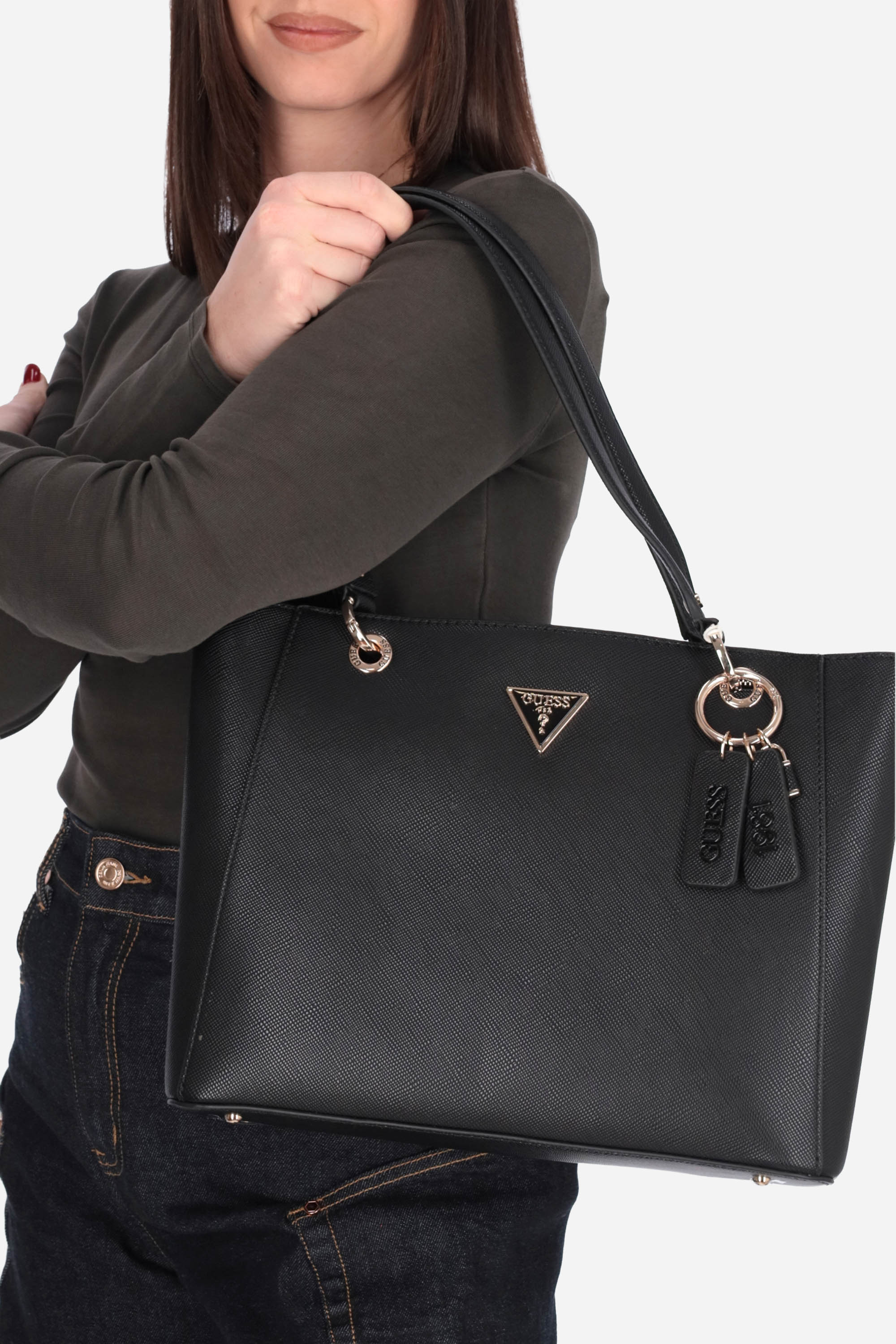 NERO | GUESS - D HWZG9672250 Borsa