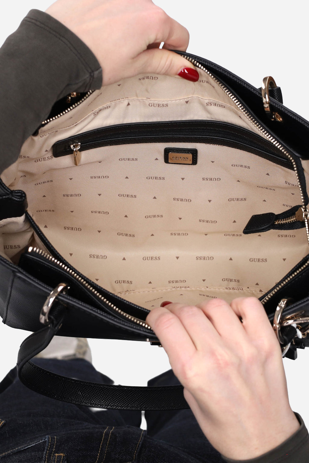 NERO | GUESS - D HWZG9672250 Borsa
