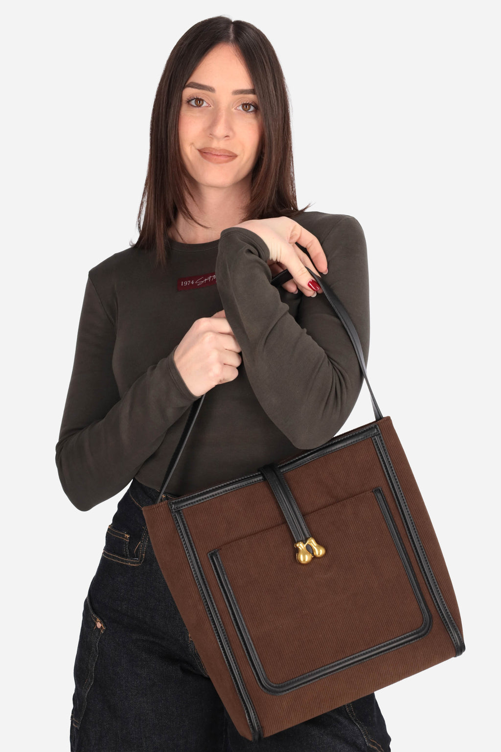 MARRONE | NALI' - D NABS0030 Borsa