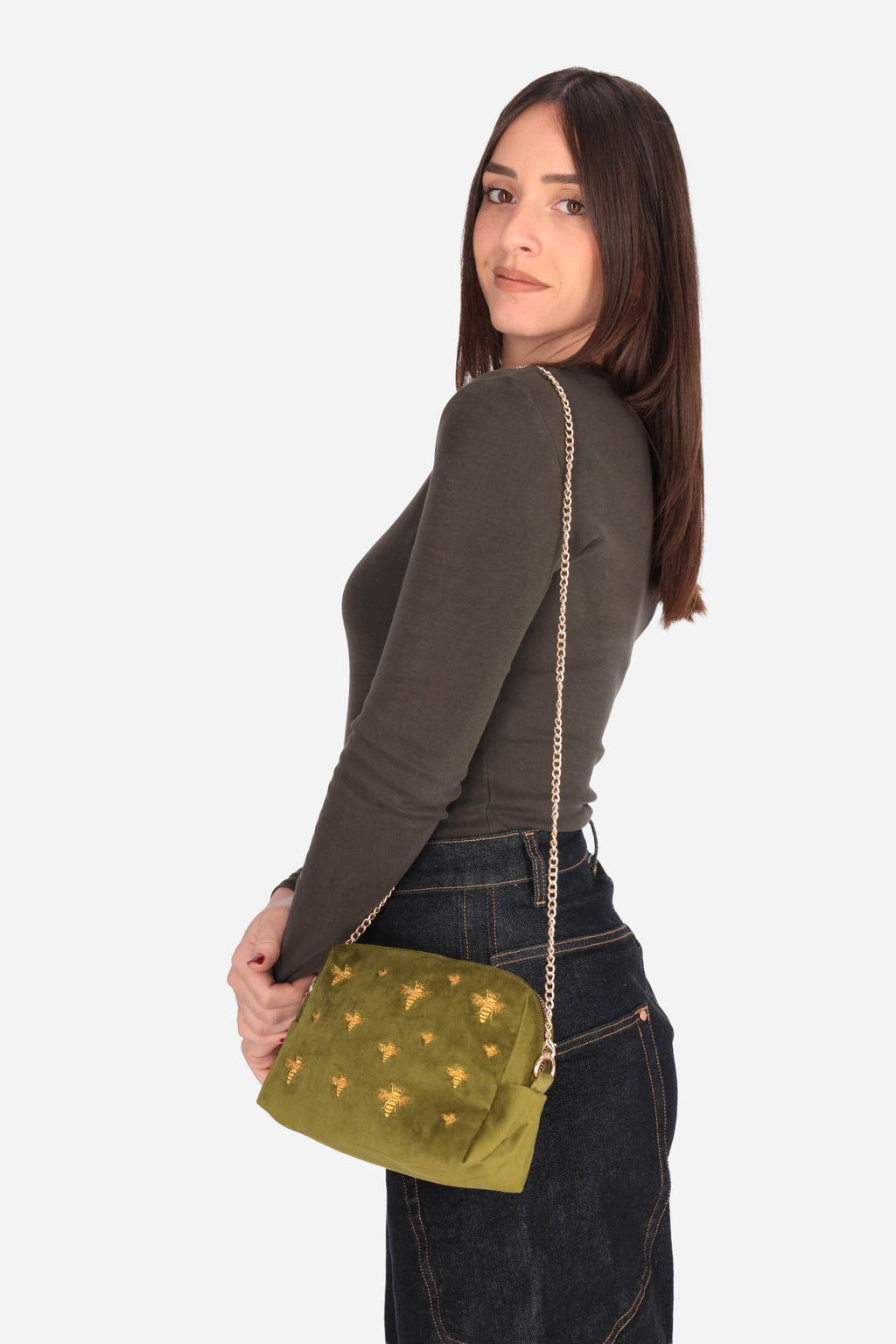 VERDE OLIVA | NALI' - D MYAC0353 Borsa