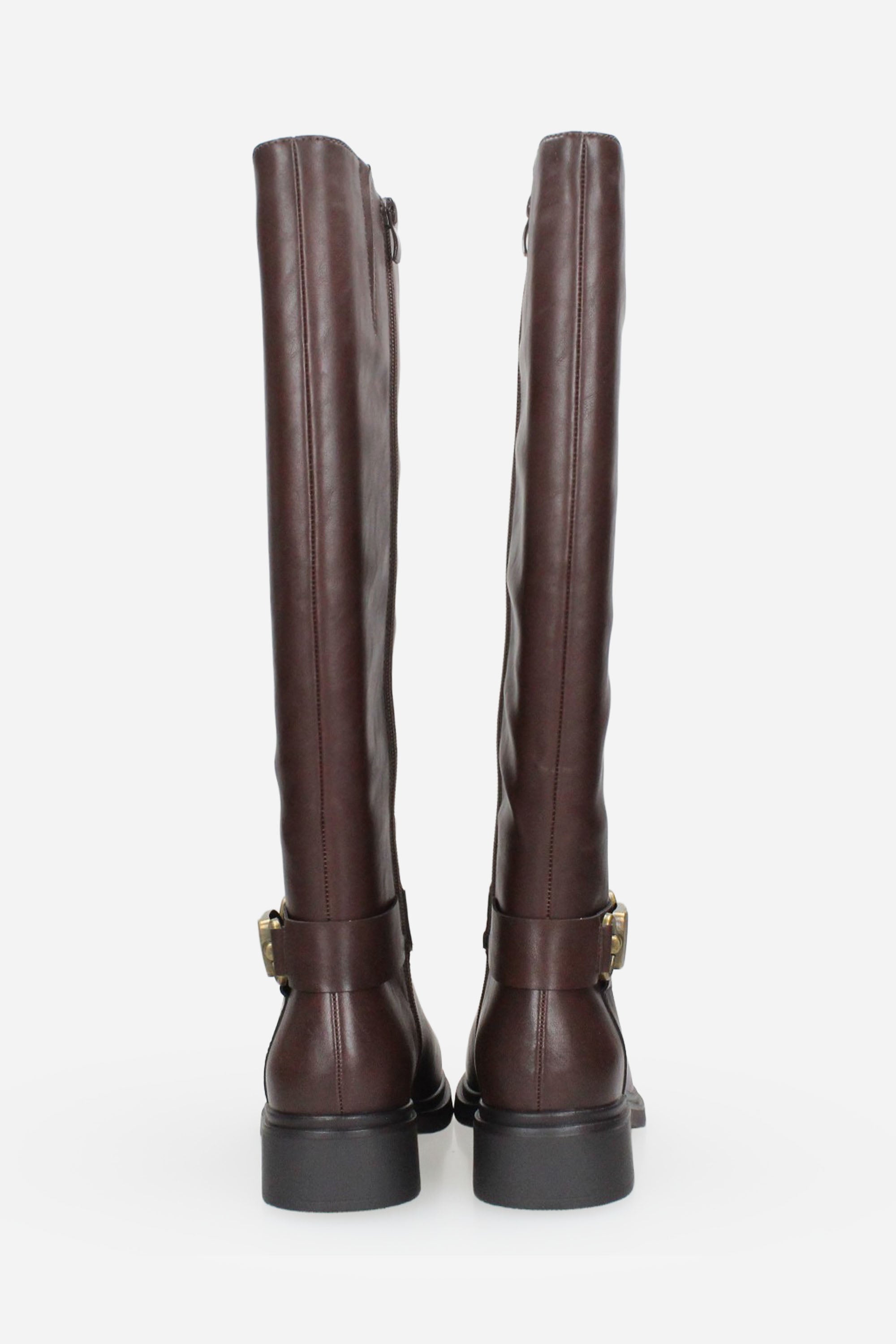 MARRONE | GOLD & GOLD - D GR581 Stivale