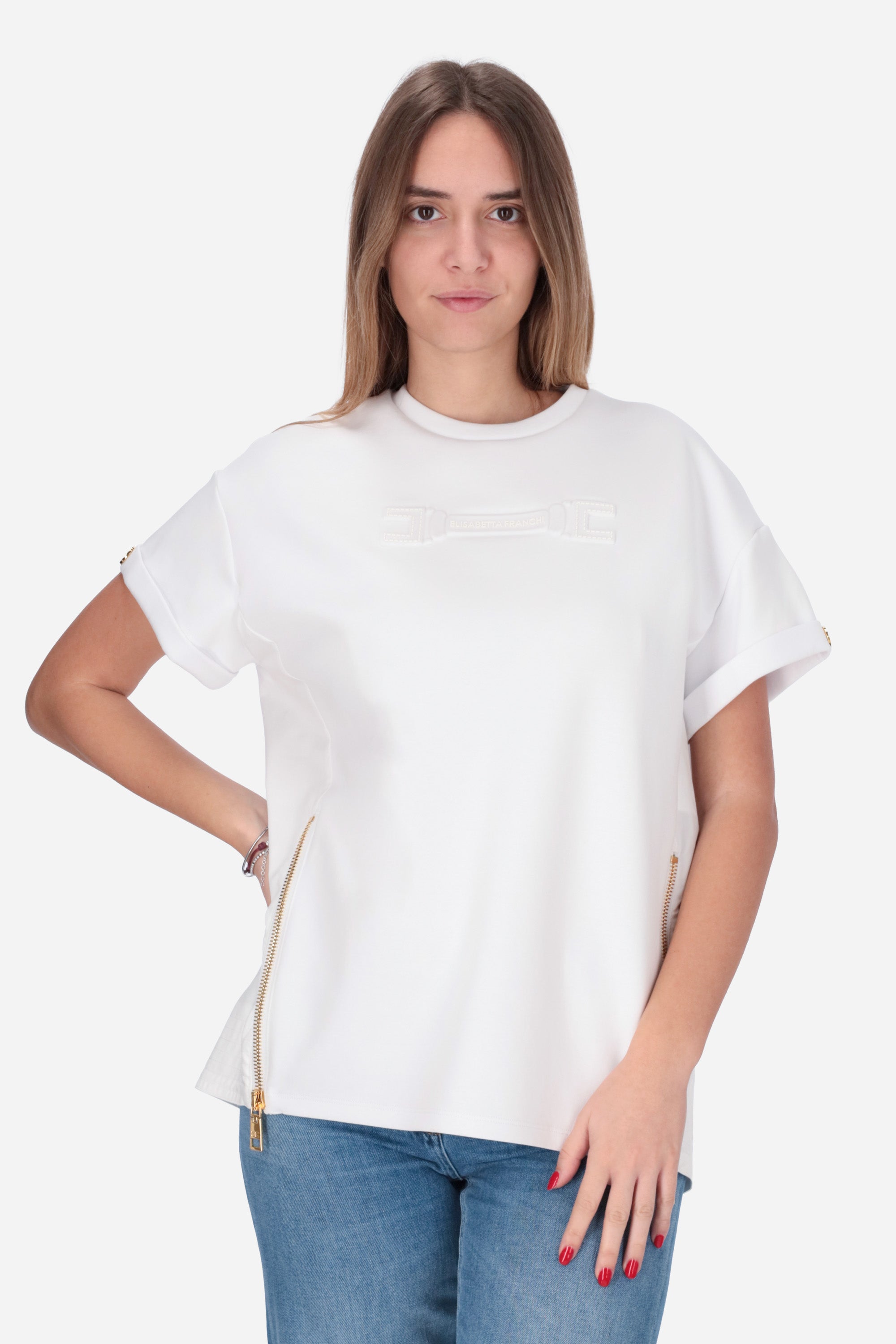 BIANCO | ELISABETTA FRANCHI - D MA75P61E2 T-shirt