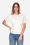 BIANCO | ELISABETTA FRANCHI - D MA00461E2 T-shirt