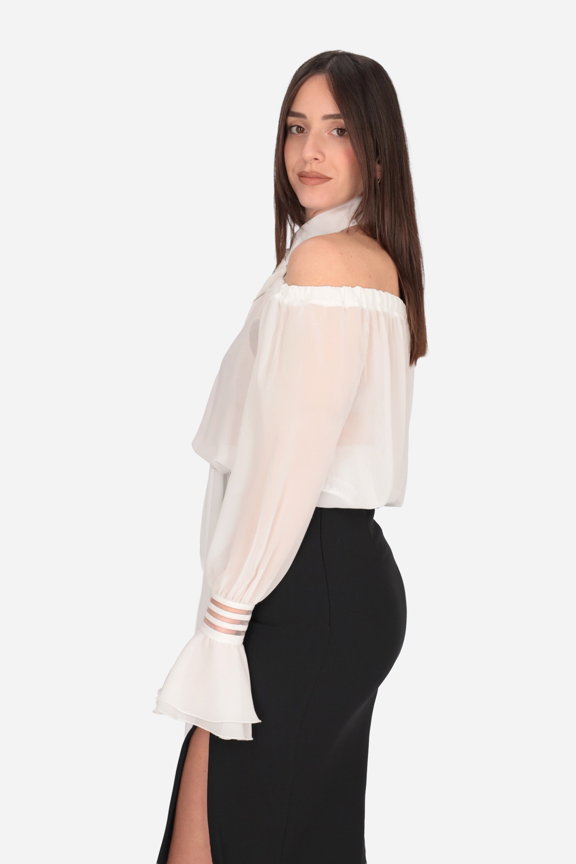 BIANCO | ELISABETTA FRANCHI - D CA13561E2 Blusa