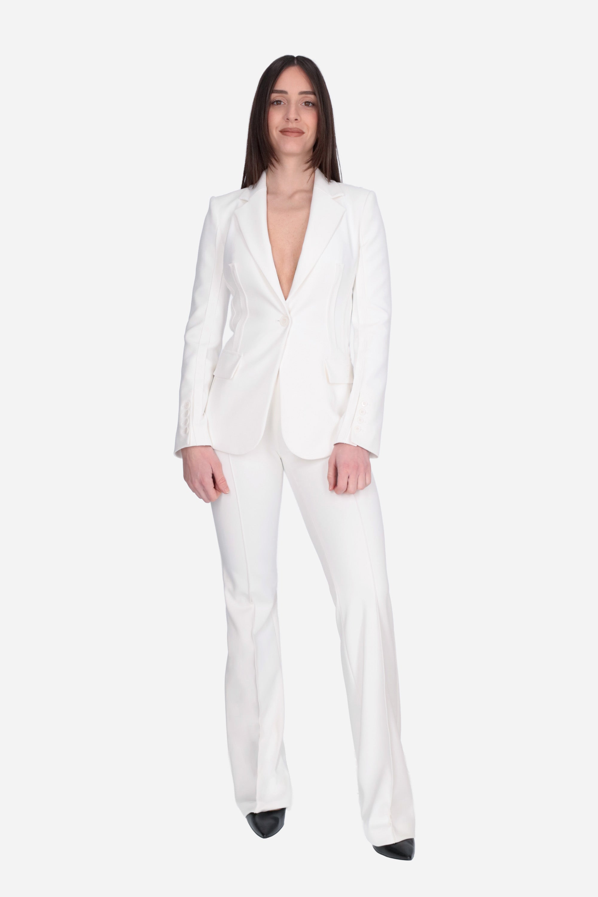BIANCO | ELISABETTA FRANCHI - D PA17161E2 Pantalone