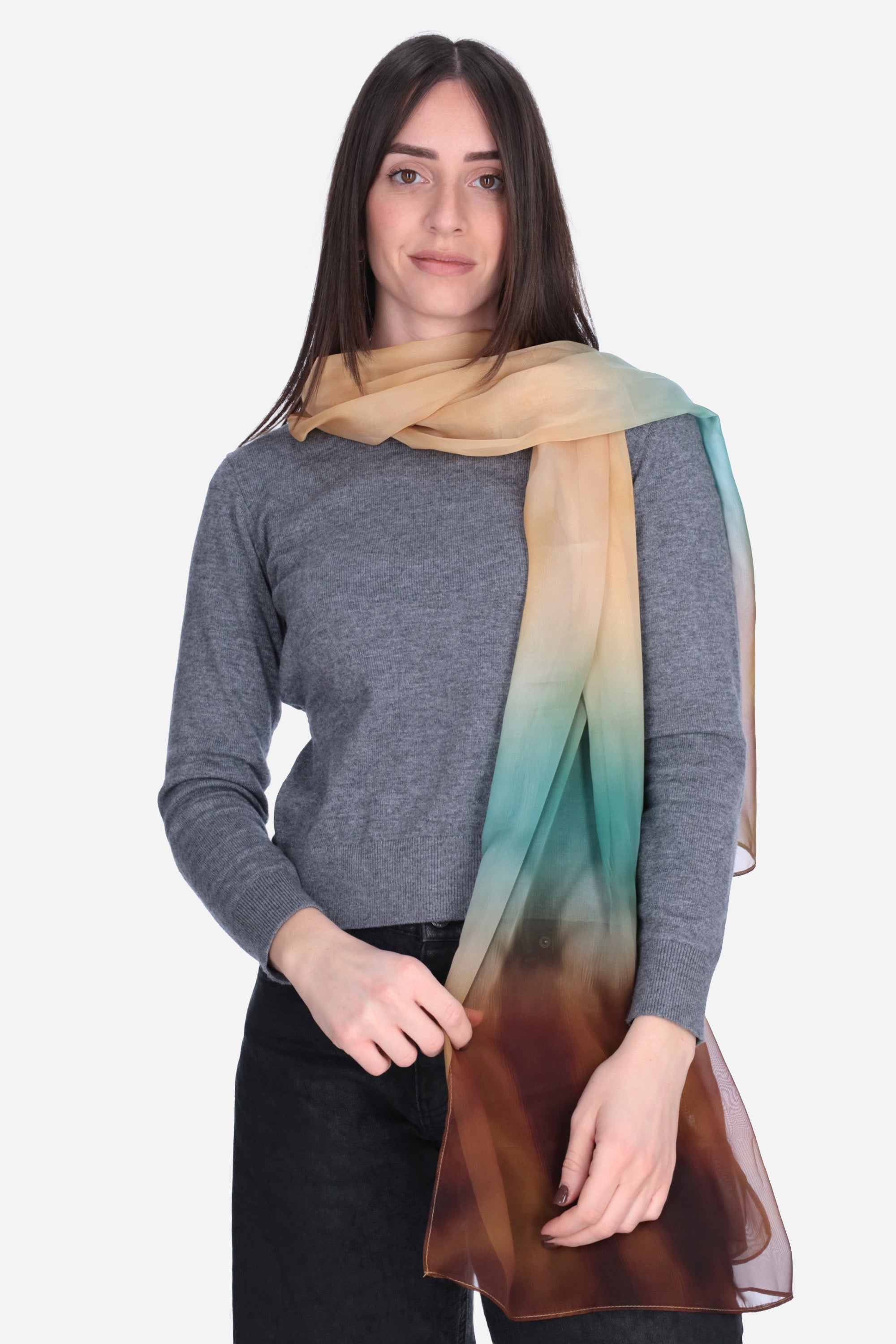 MARRONE | LE SARTE DEL SOLE - D SL4029 Stola