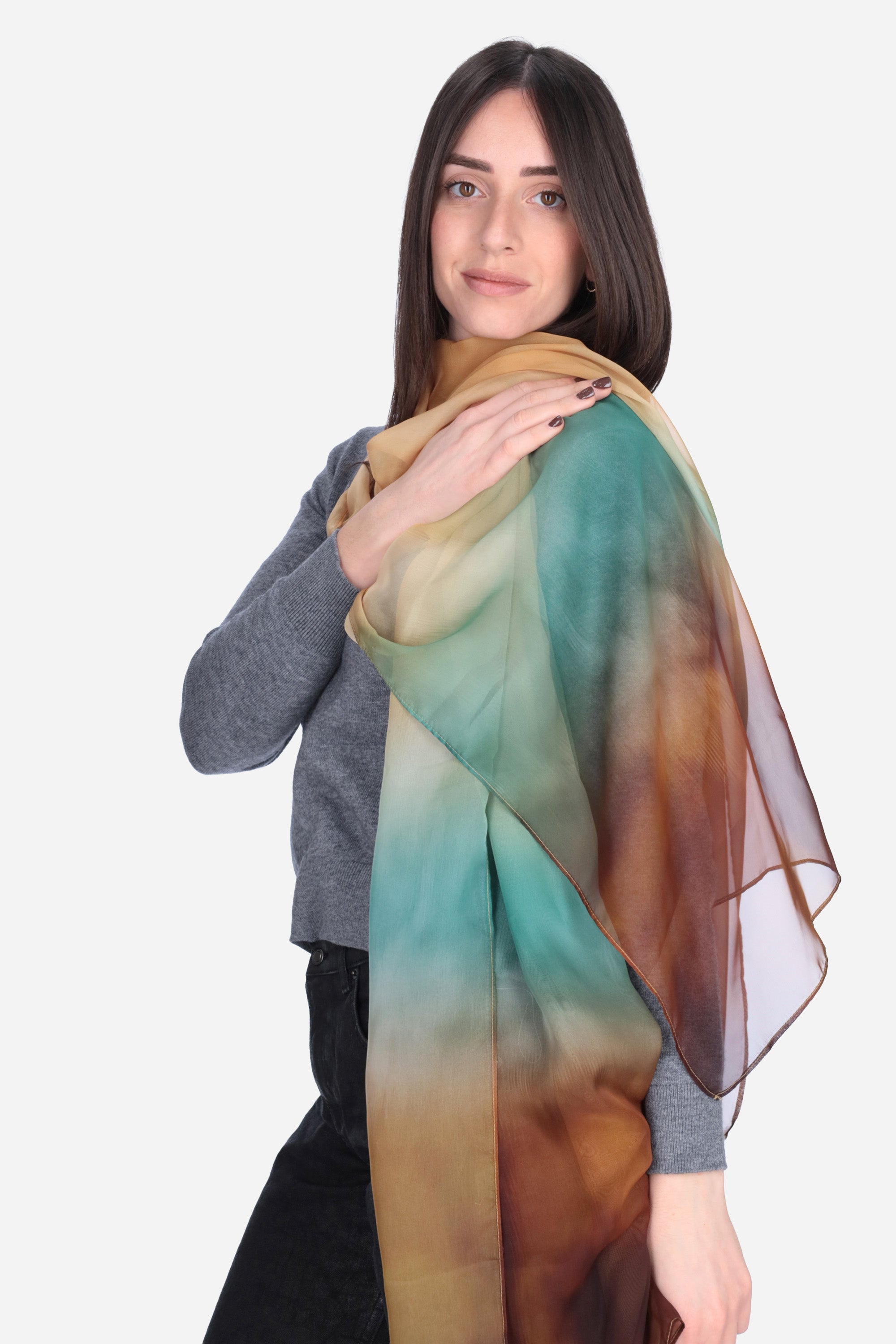MARRONE | LE SARTE DEL SOLE - D SL4029 Stola