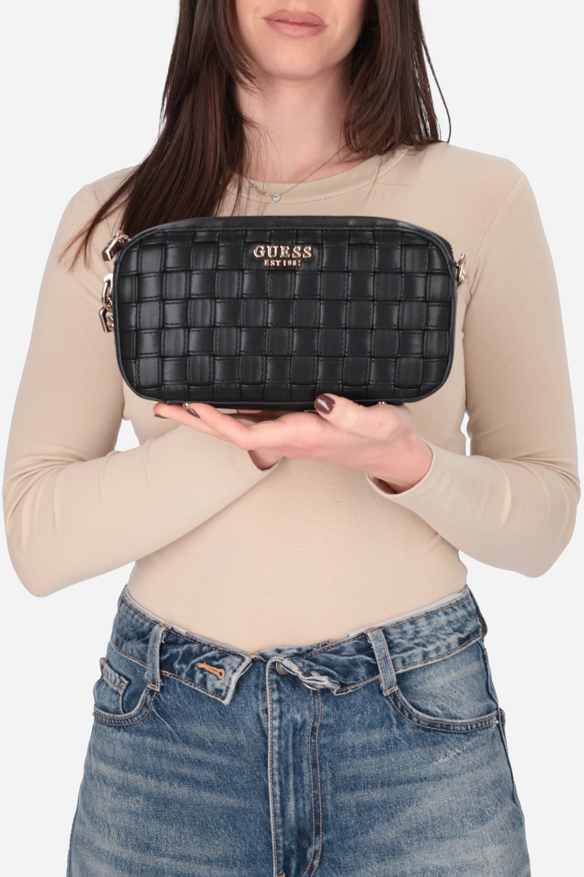 NERO | GUESS - D HWWG8418140 Borsa