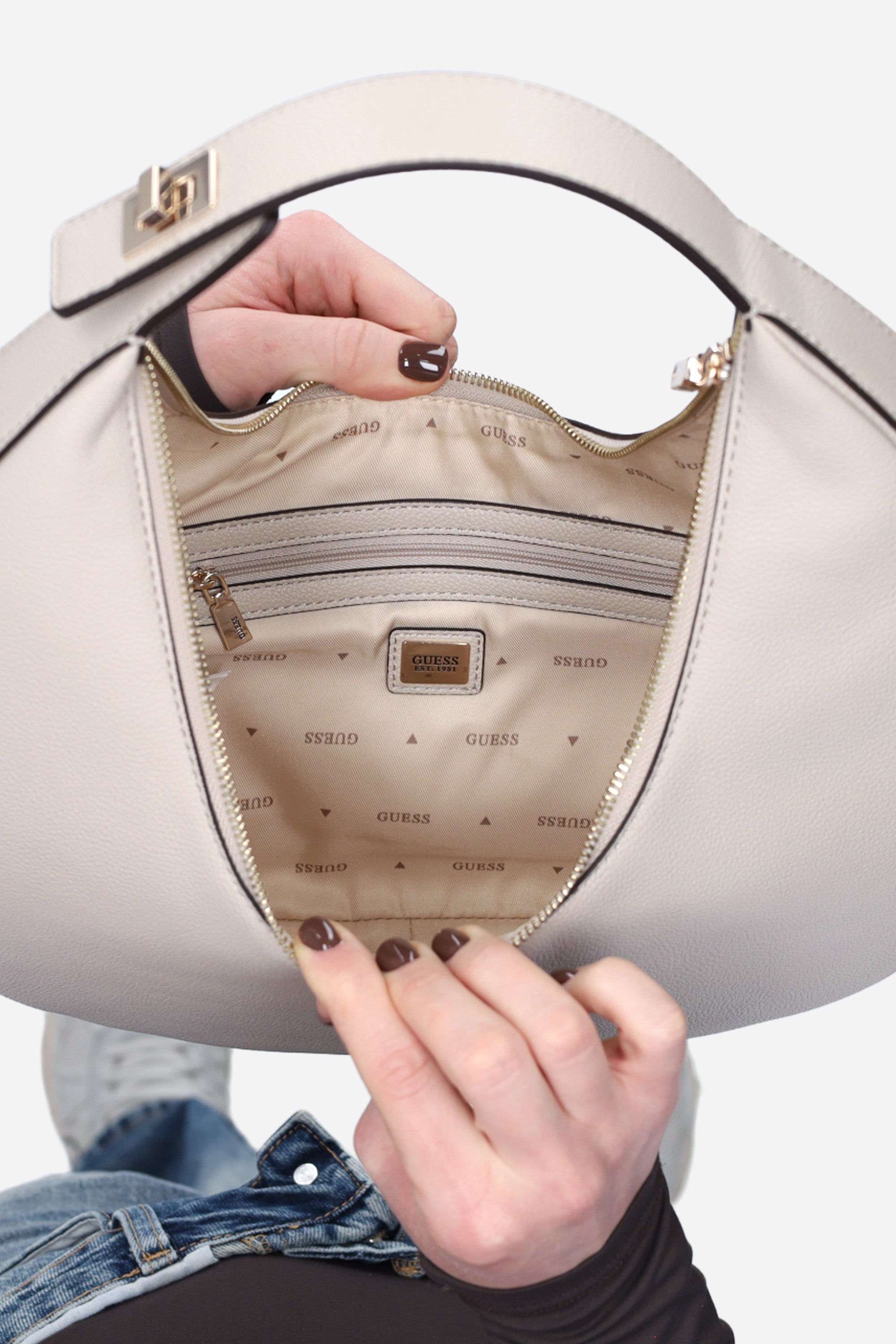 TAUPE | GUESS - D HWBG9664020 Borsa