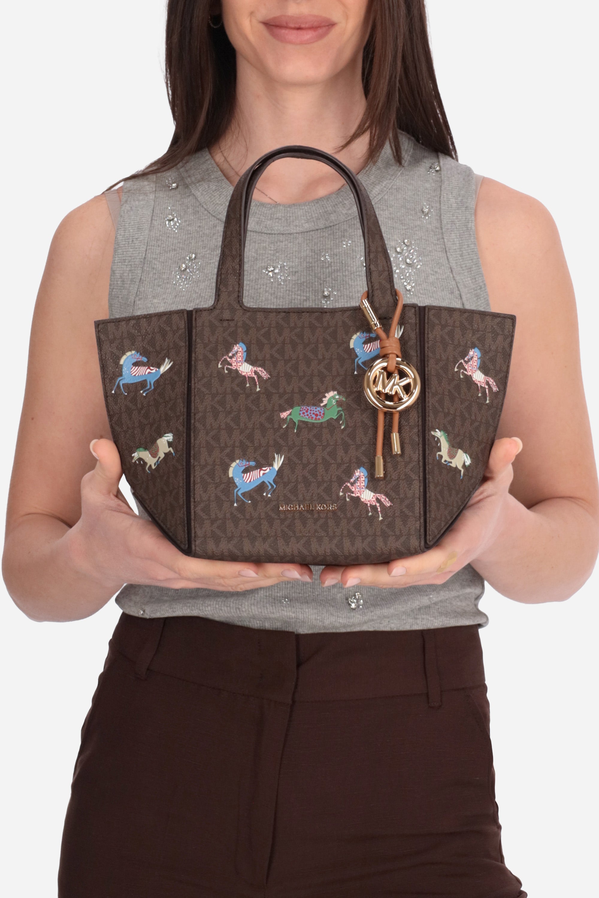 MARRONE | MICHAEL DI MICHAEL KORS - D 30R6G9JT9U Borsa