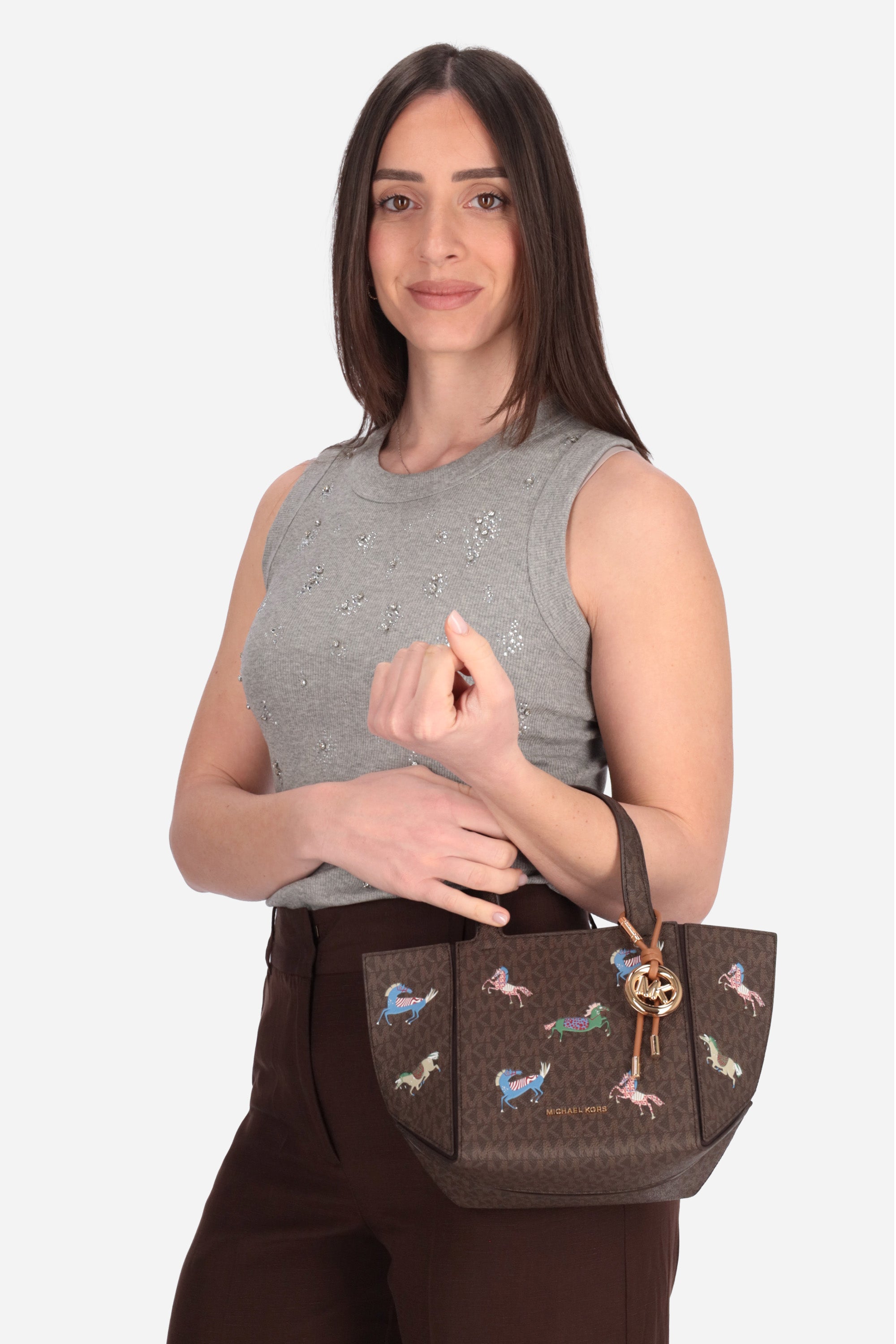 MARRONE | MICHAEL DI MICHAEL KORS - D 30R6G9JT9U Borsa