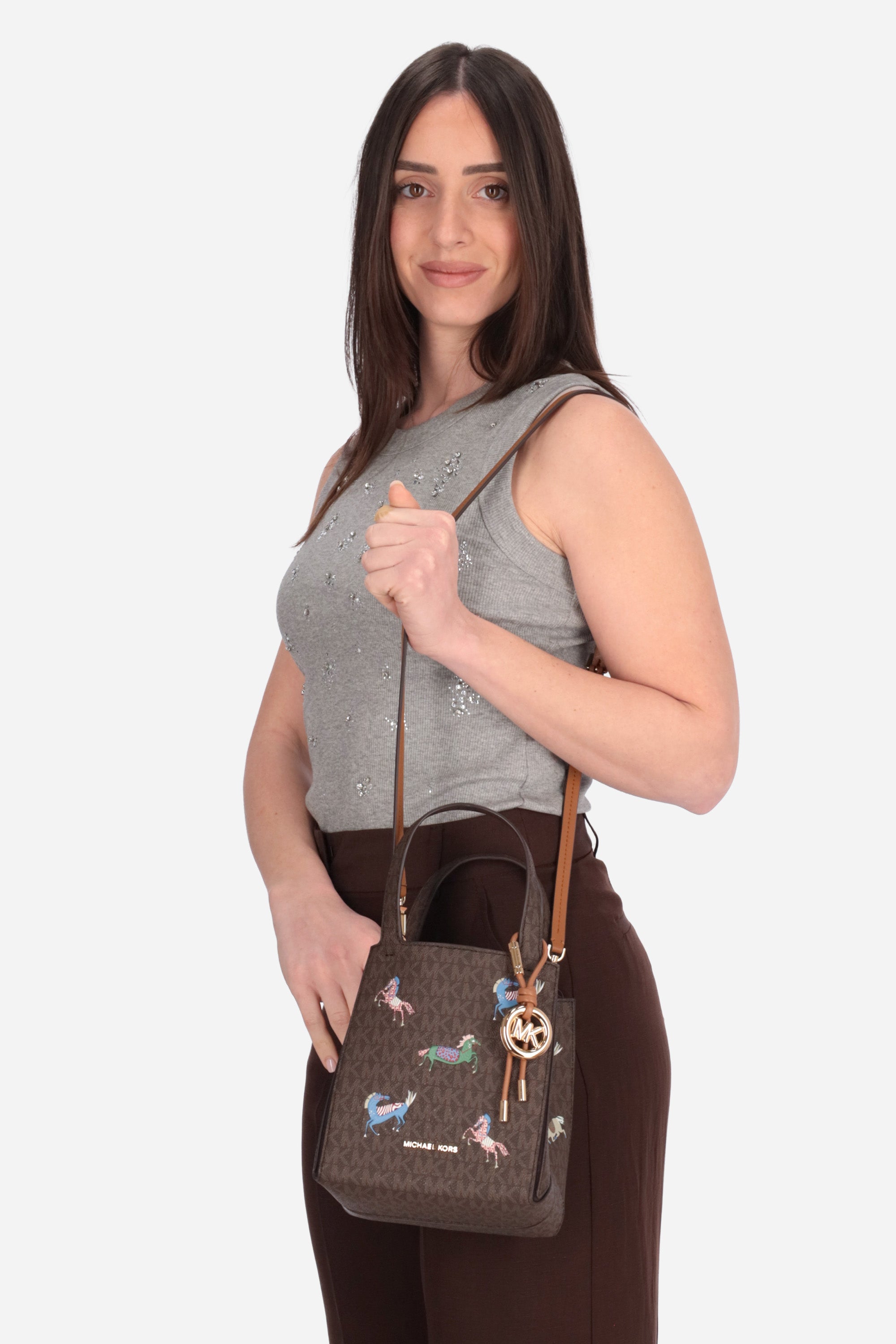 MARRONE | MICHAEL DI MICHAEL KORS - D 30R6G9JT9U Borsa