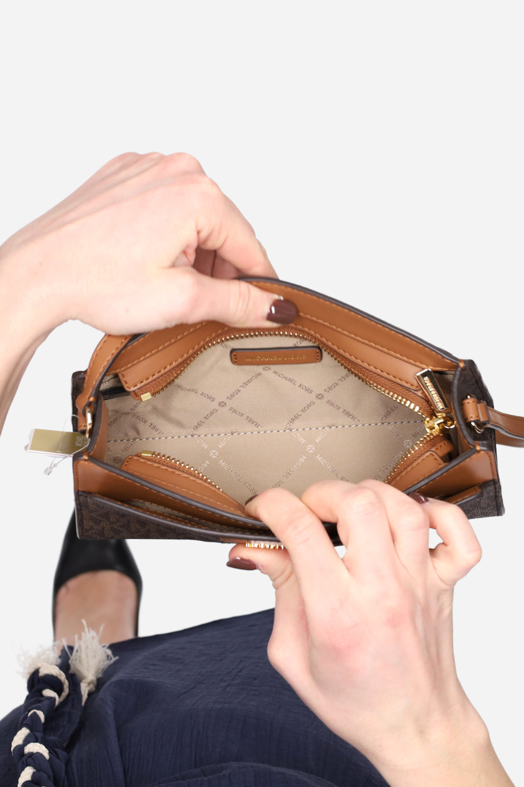 MARRONE | MICHAEL DI MICHAEL KORS - D 32R6GQ6C1B Borsa