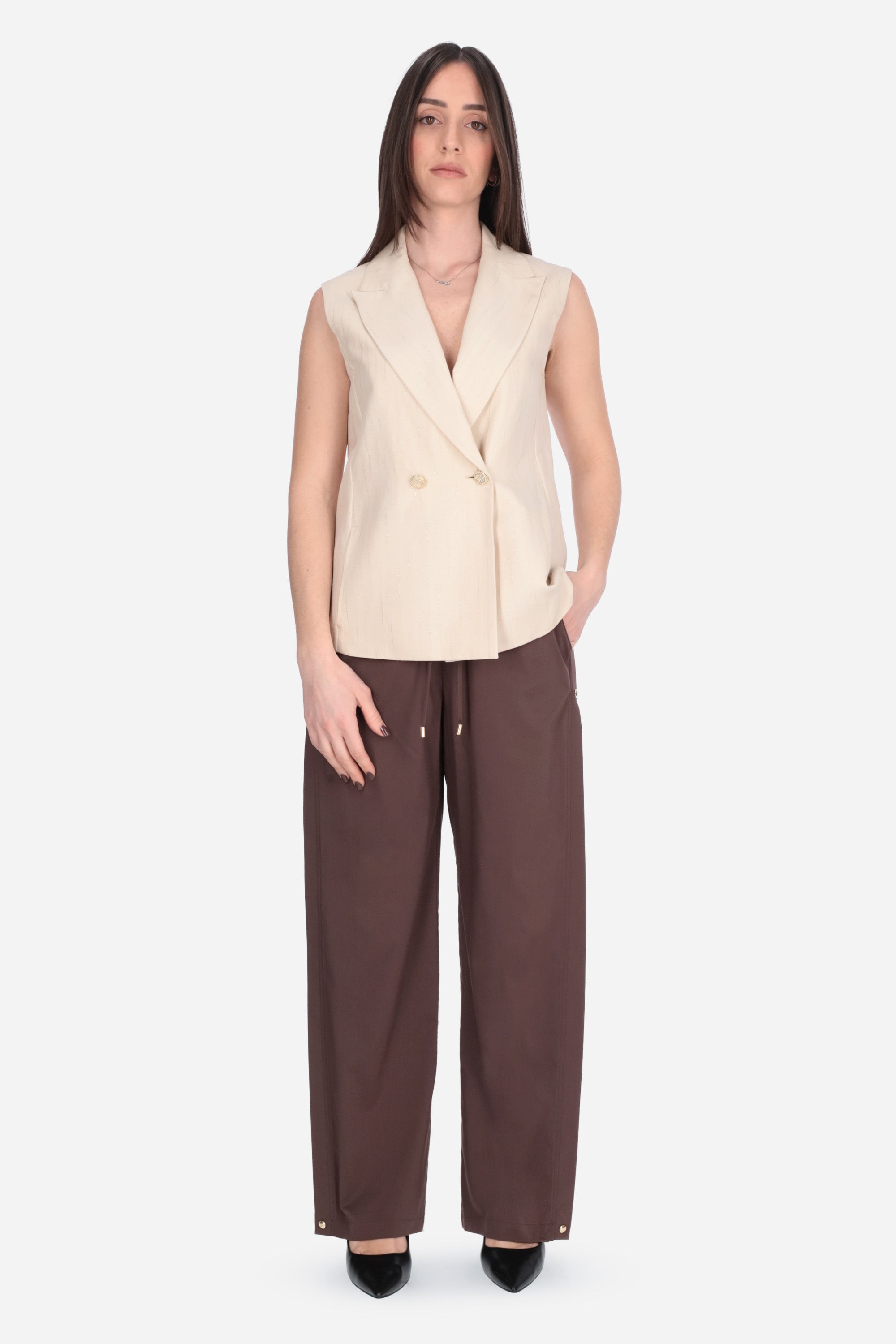 MARRONE | LIU JO - D TA6181TS922 Pantalone