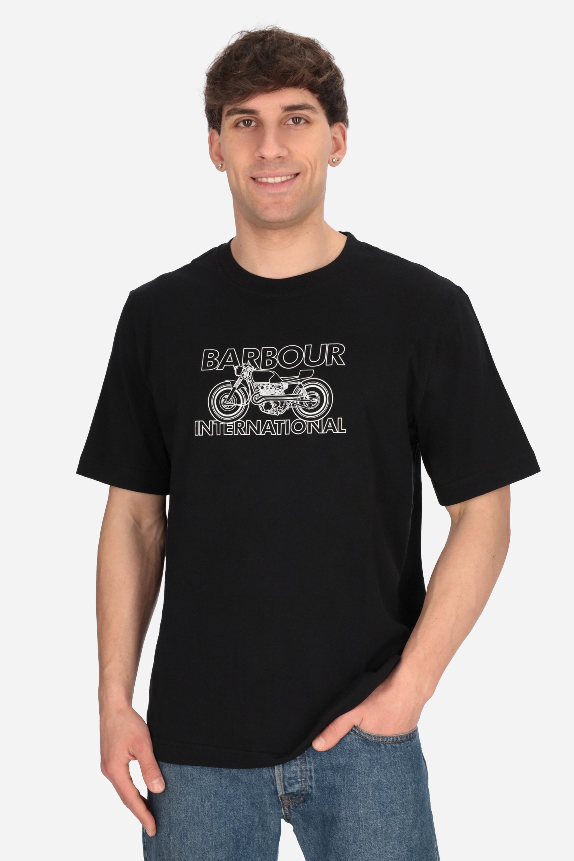 NERO | BARBOUR INTERNATIONAL - U MTS1578 T-shirt