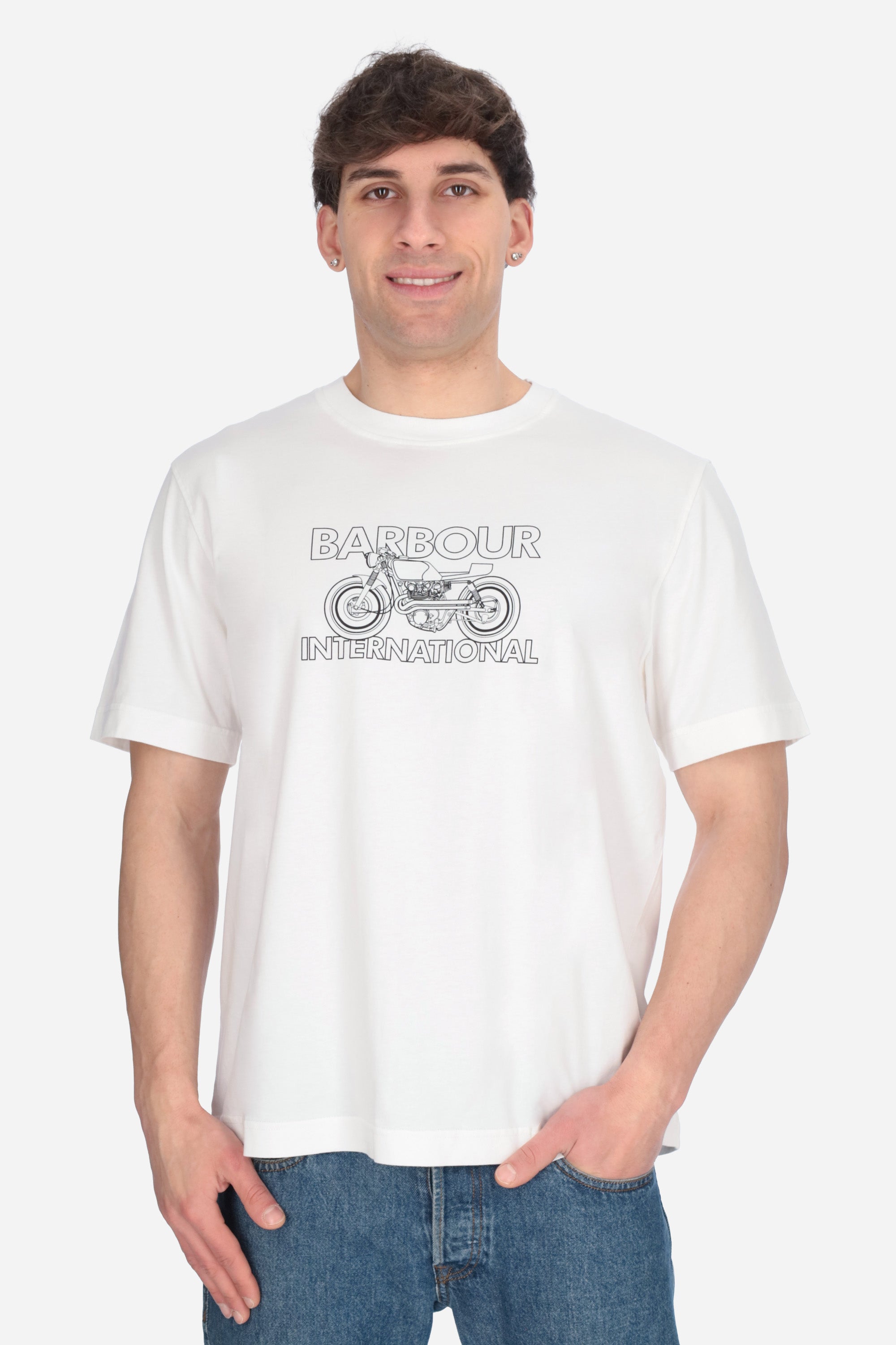 BIANCO | BARBOUR INTERNATIONAL - U MTS1578 T-shirt