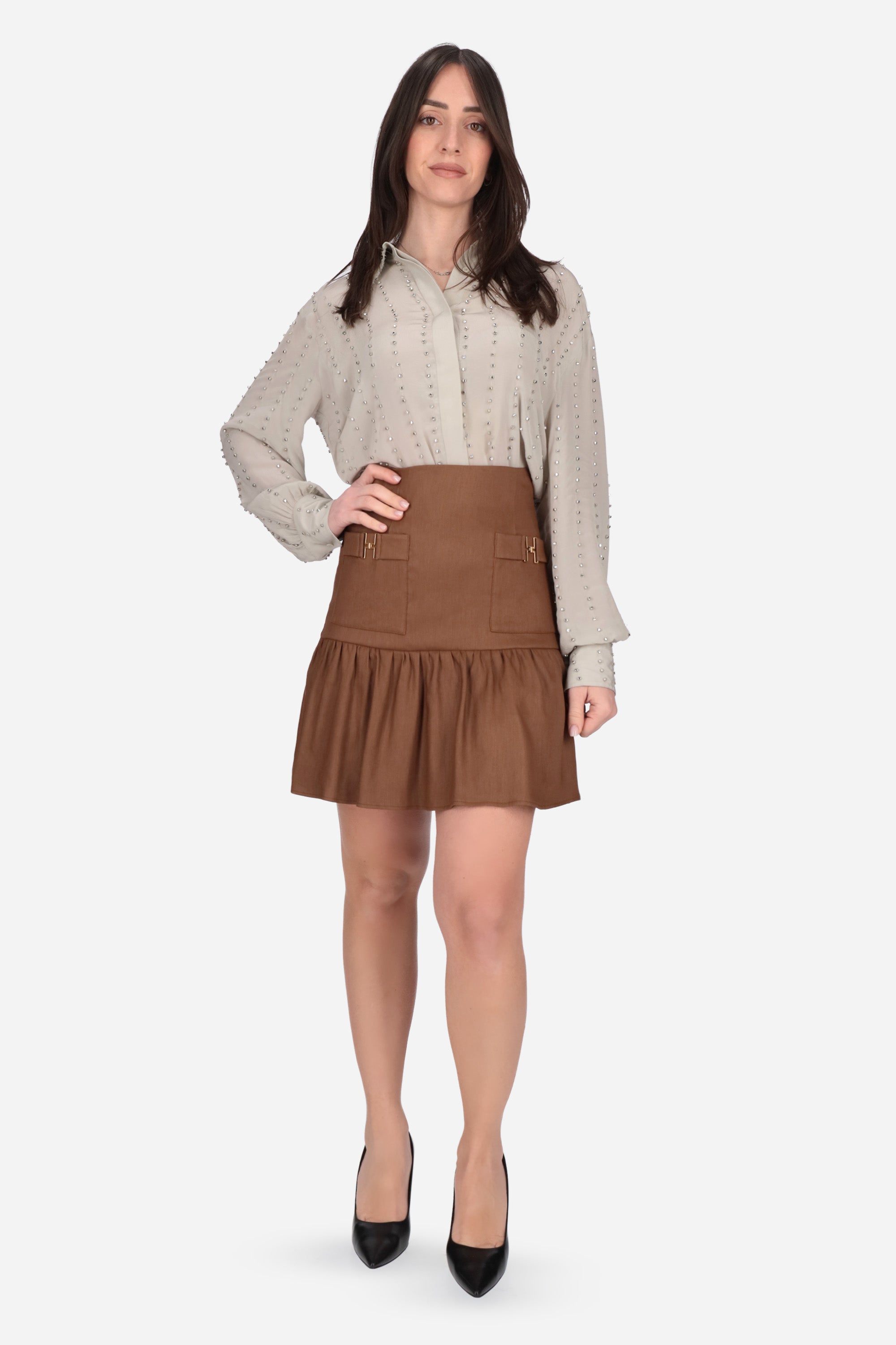CUOIO | ELISABETTA FRANCHI - D GO18662E2 Gonna
