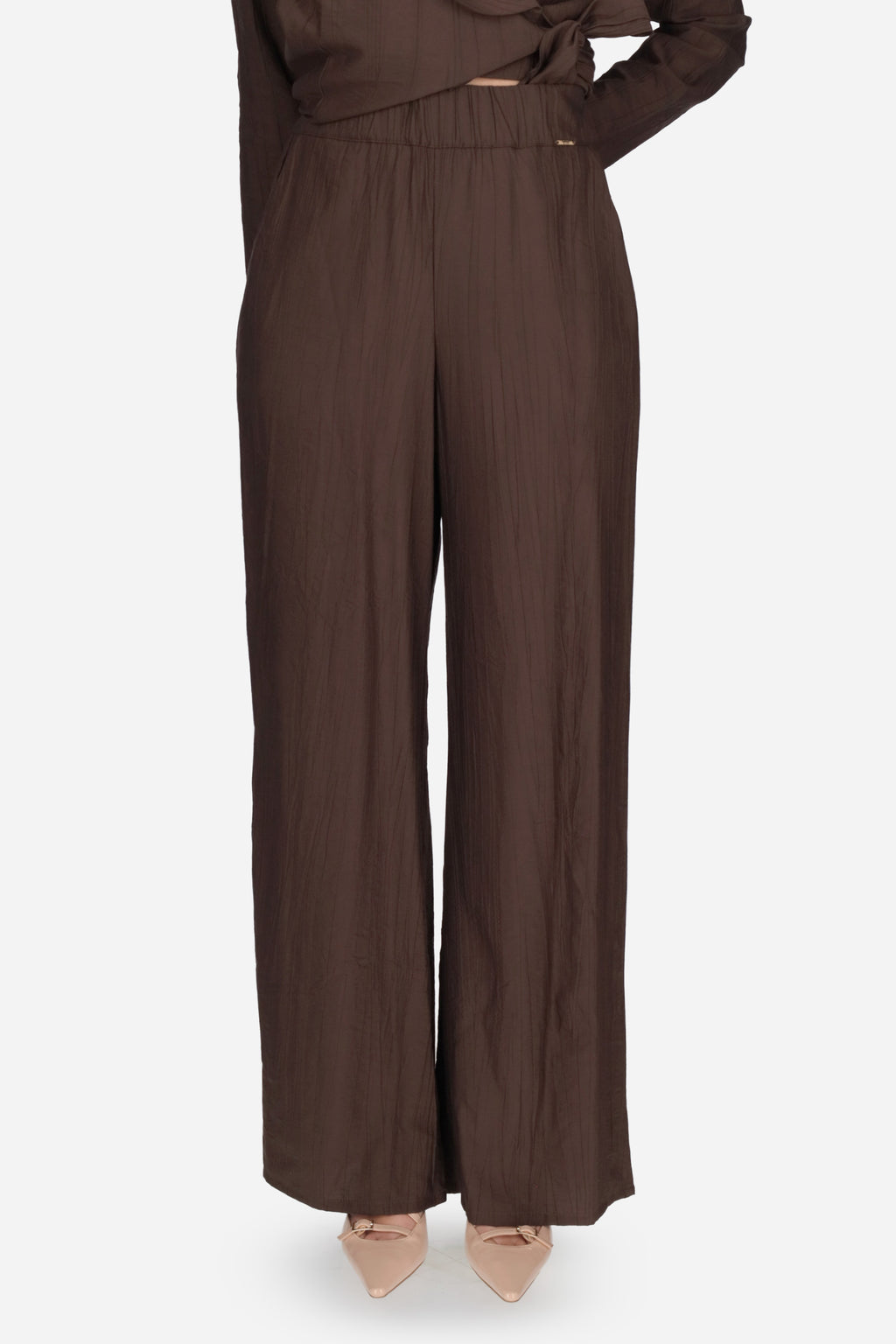 MARRONE | MADEMOISELLE DU MONDE - D MDM388 Pantalone