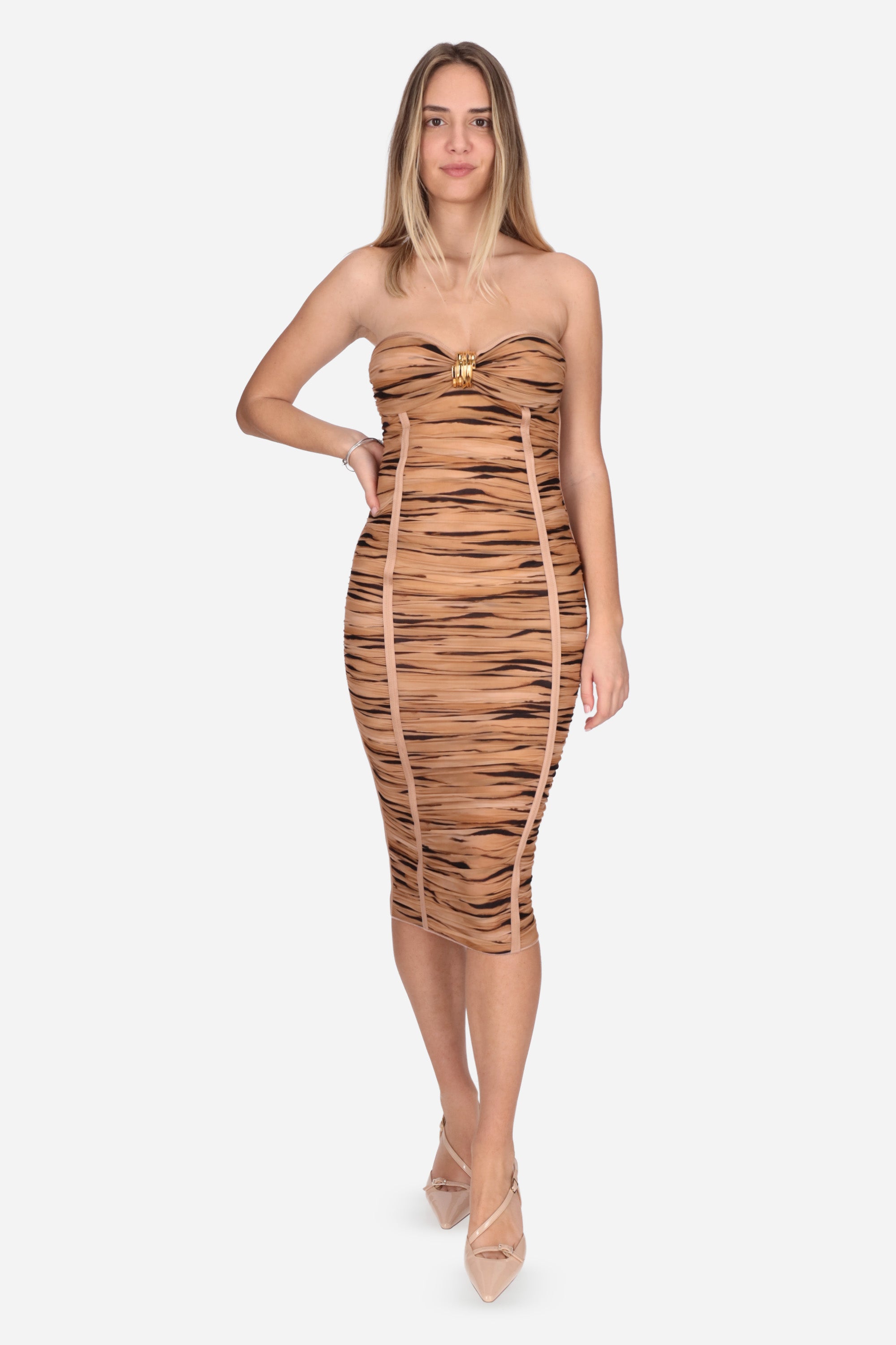 CAMMELLO | ELISABETTA FRANCHI - D AB94562E2 Abito