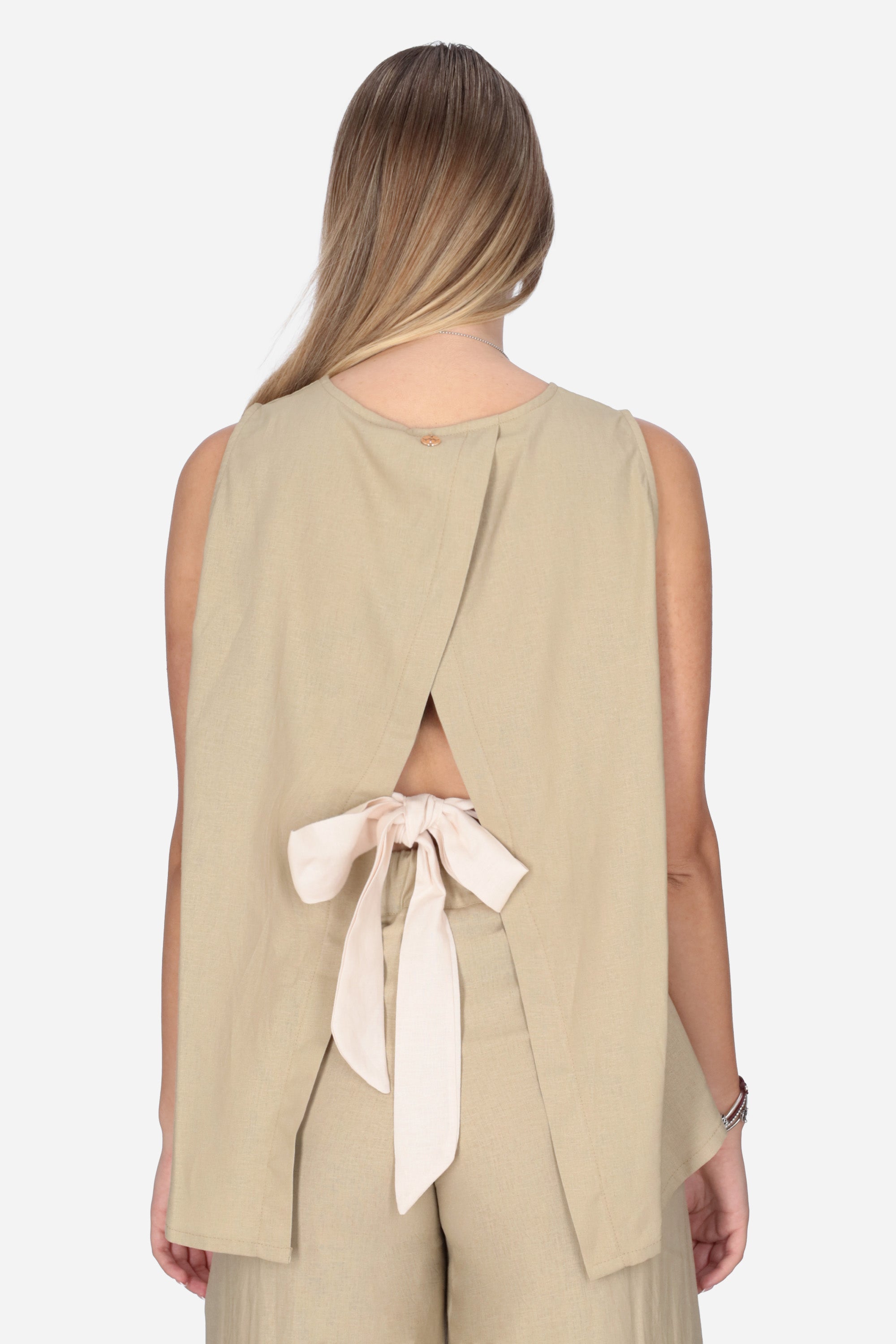 BEIGE | MADEMOISELLE DU MONDE - D MDM133 Canotta