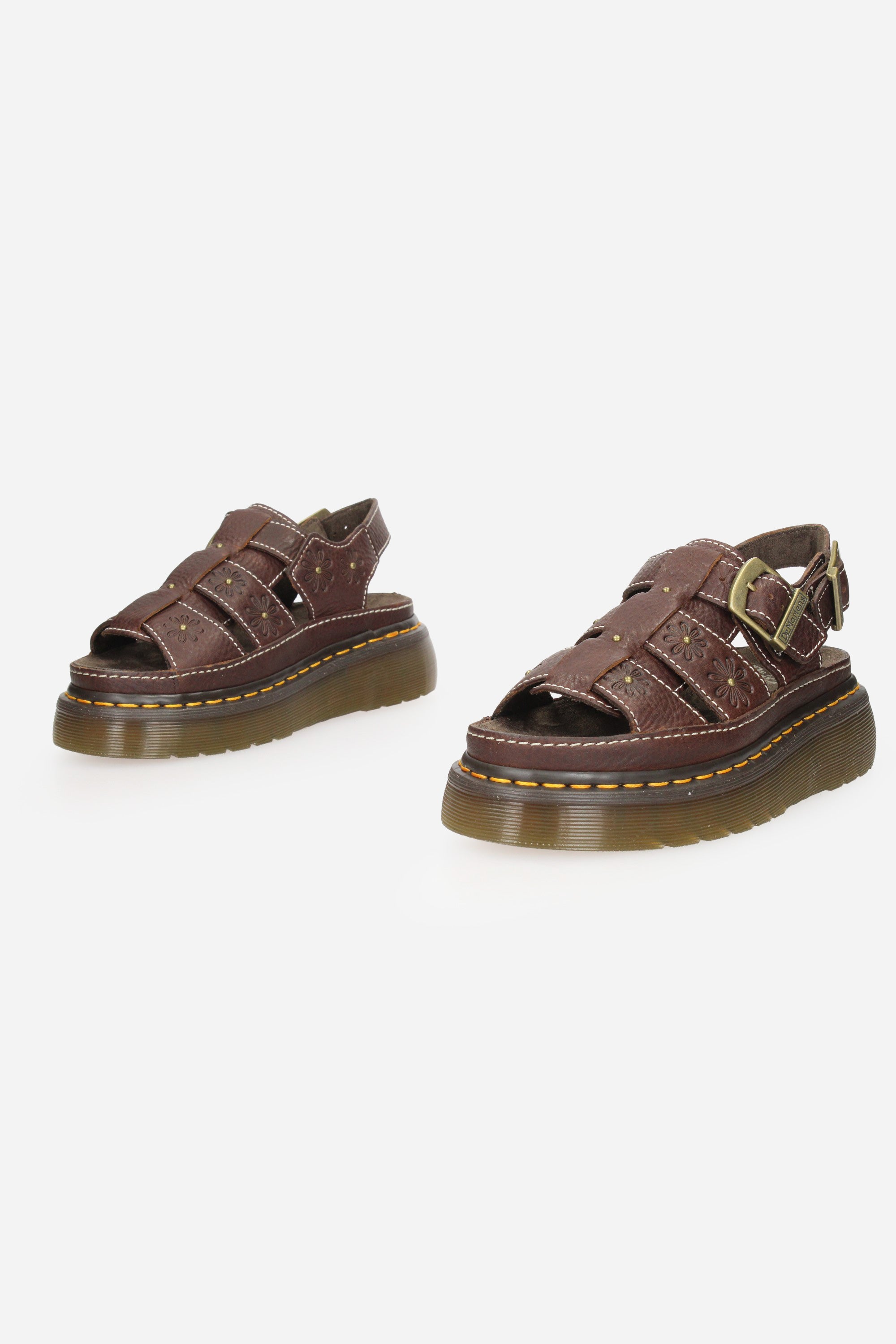MARRONE | DR. MARTENS - D WRENLIEOPENFL Sandalo