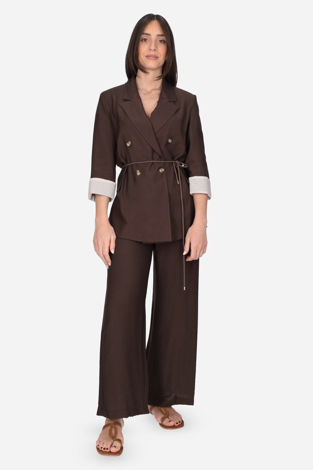MARRONE | MADEMOISELLE DU MONDE - D MDM255 Pantalone