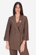 MARRONE | MADEMOISELLE DU MONDE - D GI4879 Giacca