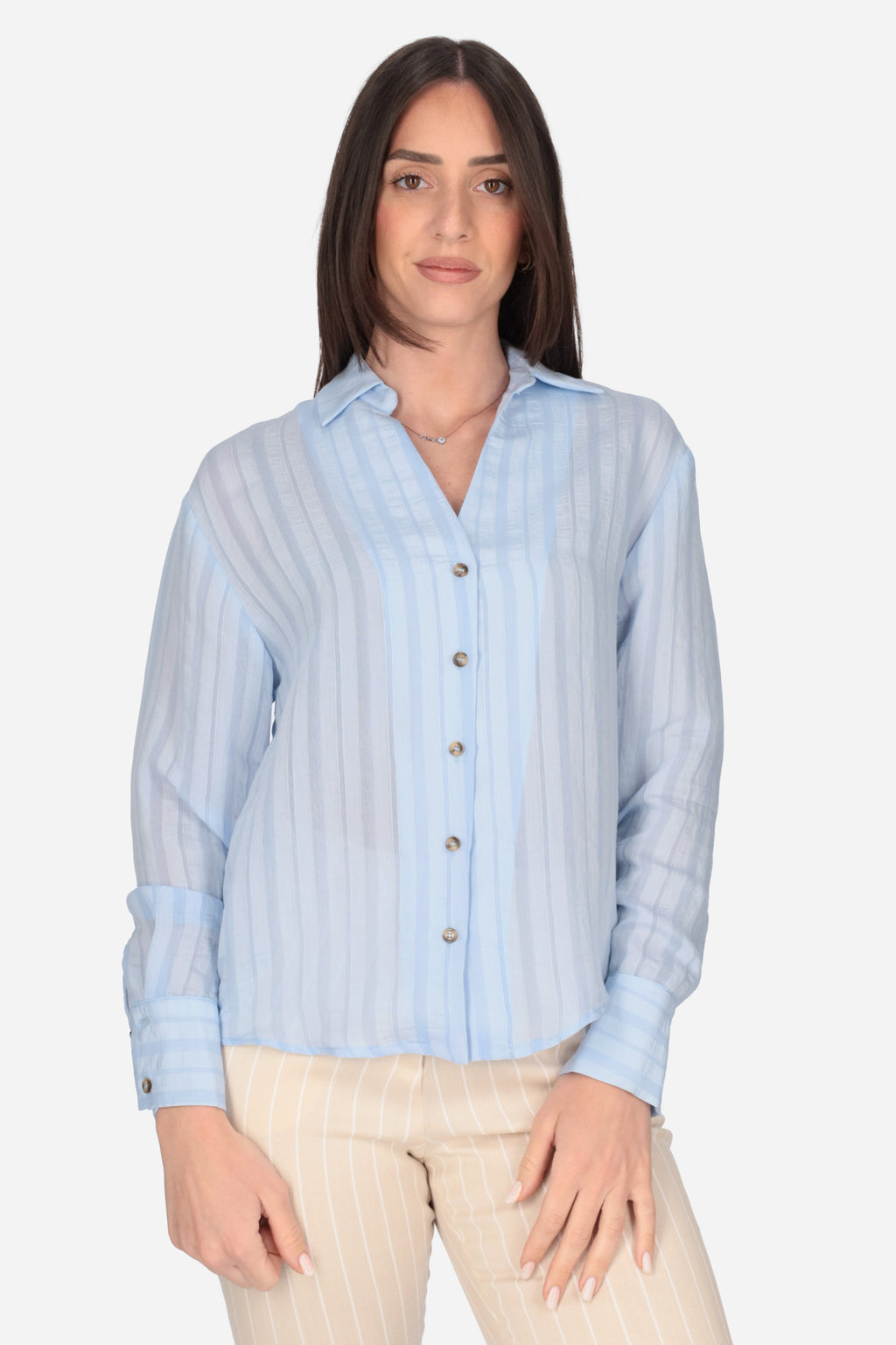 AZZURRO | MADEMOISELLE DU MONDE - D MDM200 Camicia