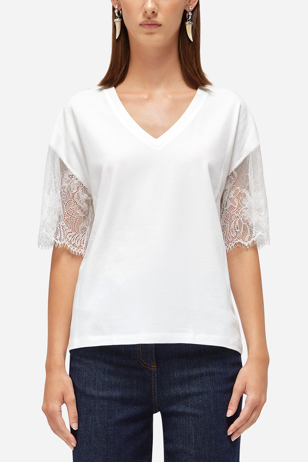 BIANCO | BLUGIRL - D RA6132J5003 T-shirt