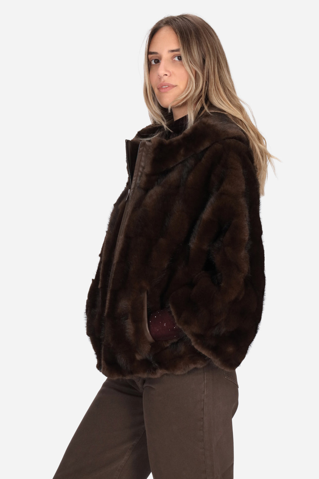 MARRONE | PINKO - D 107054A3C5 Pellicciotto