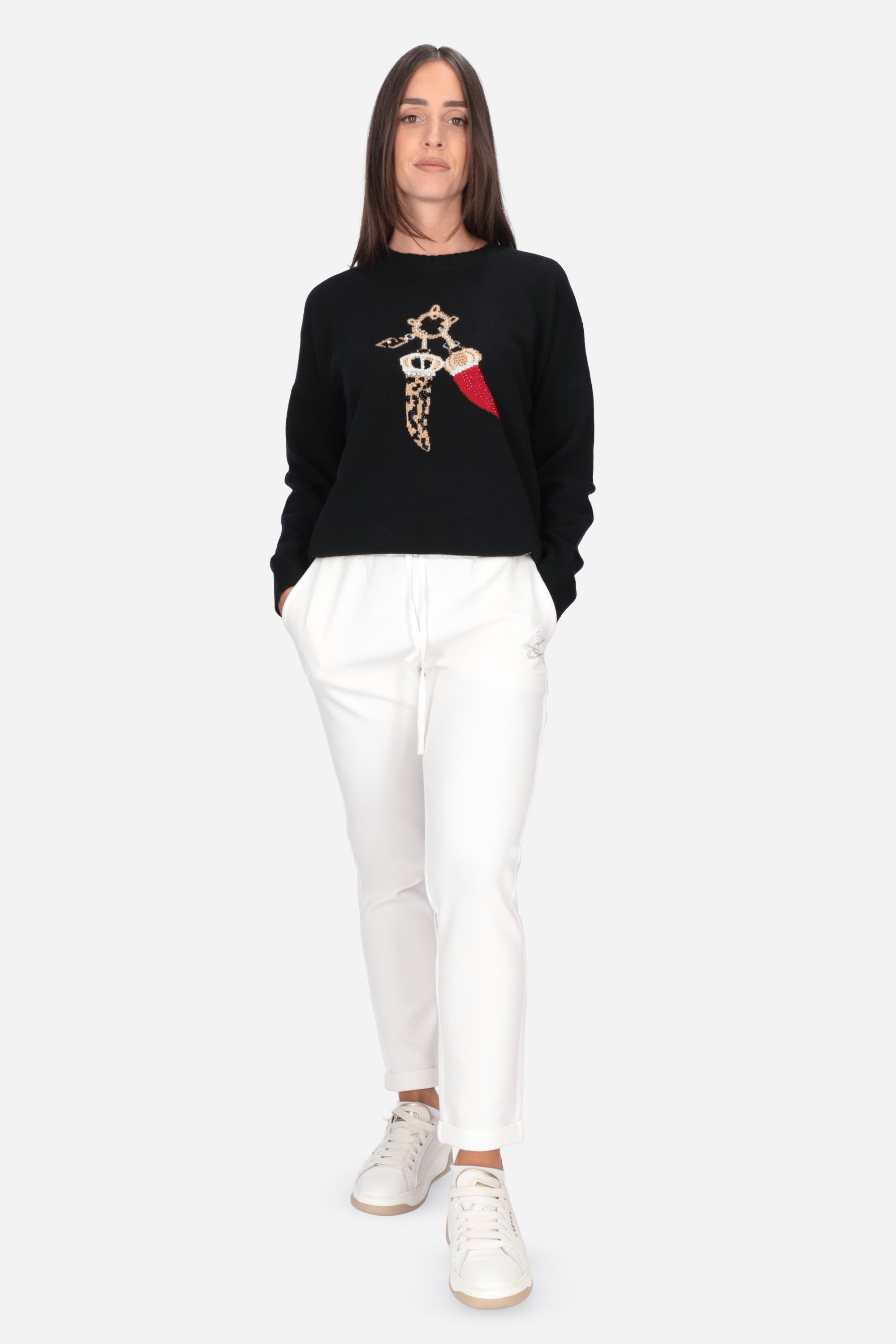 BIANCO | LIU JO - D TF6284J3958 Pantalone