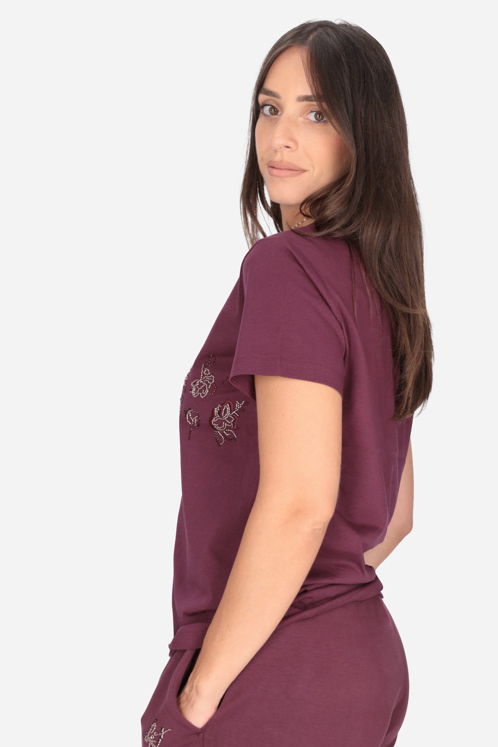 BORDEAUX | LIU JO - D TF6242JS923 T-shirt