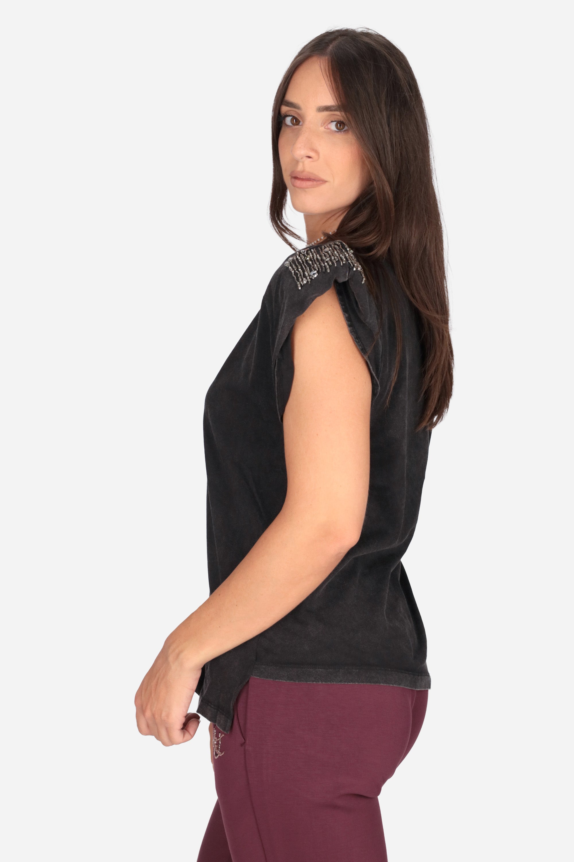 ANTRACITE | LIU JO - D WF6245JS923 T-shirt