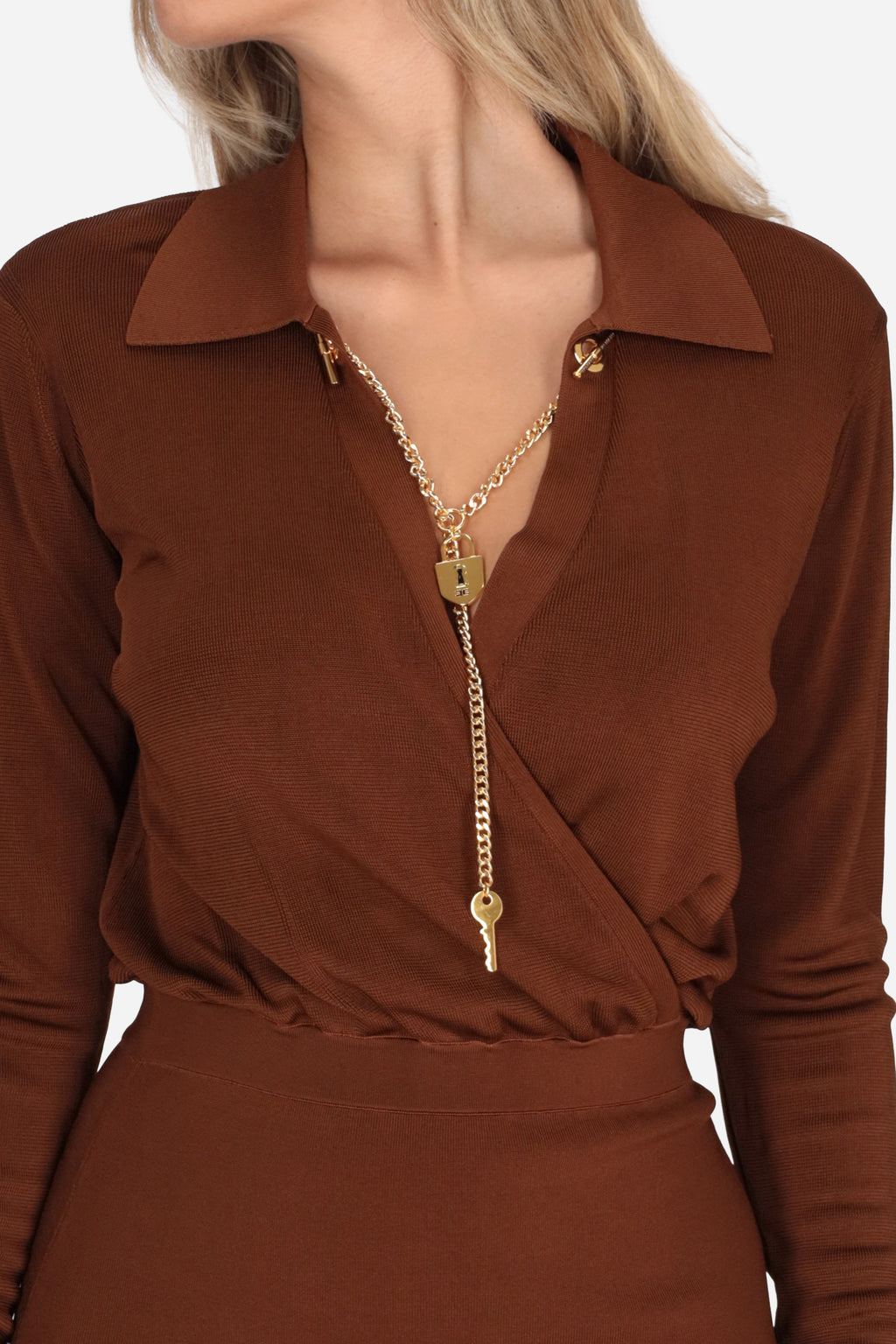 MARRONE | ELISABETTA FRANCHI - D AM19S66E2 Abito