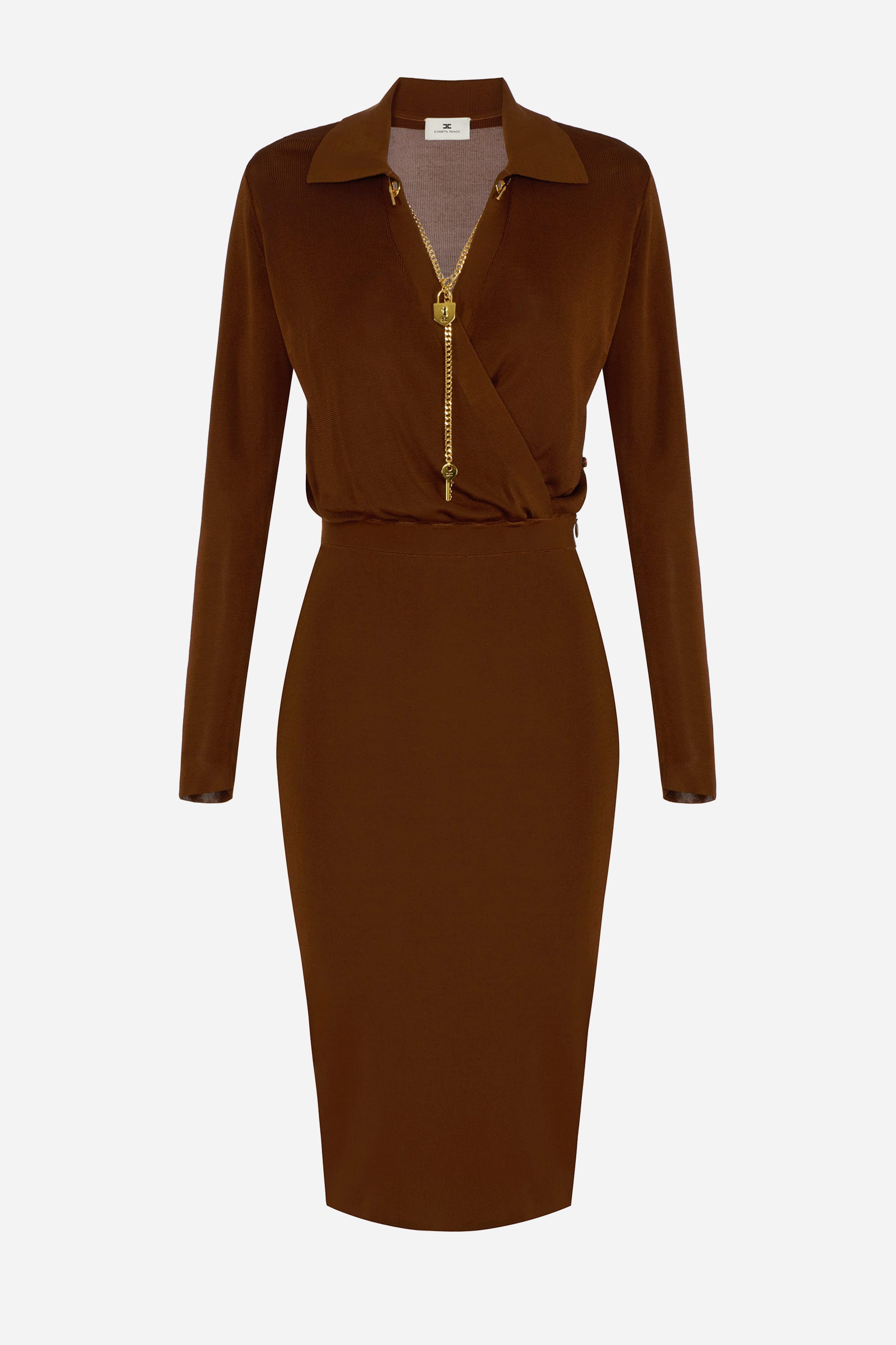 MARRONE | ELISABETTA FRANCHI - D AM19S66E2 Abito