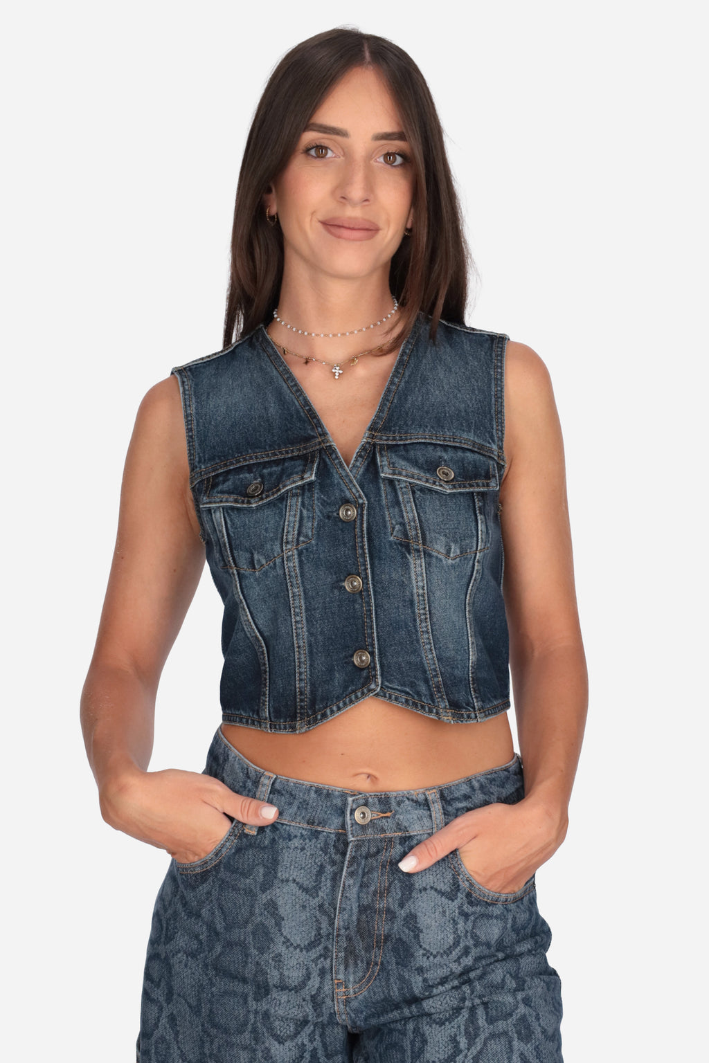 DENIM | LIU JO - D UF6502D0398 Gilet