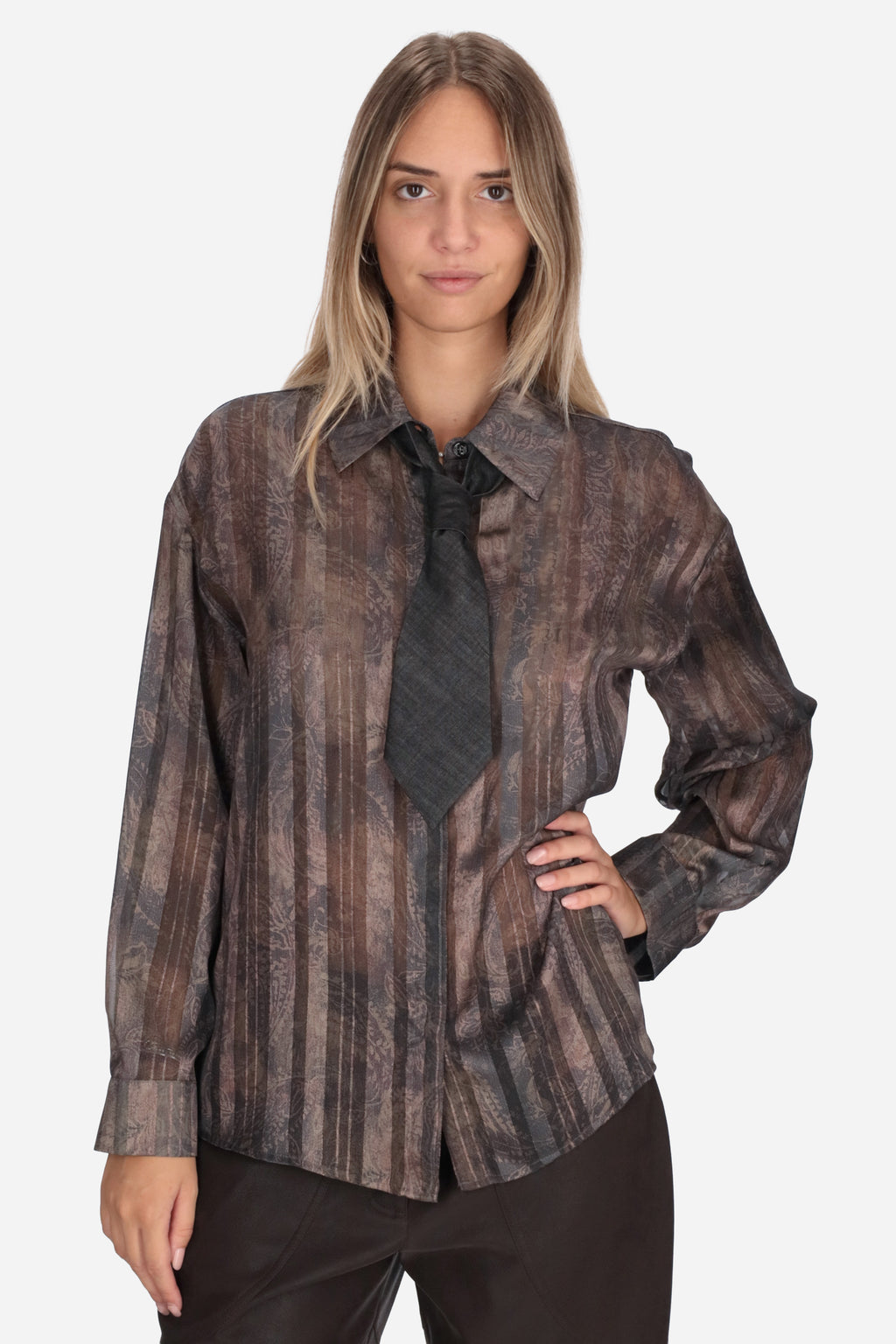 MARRONE | LIU JO - D UF6125T3260 Camicia