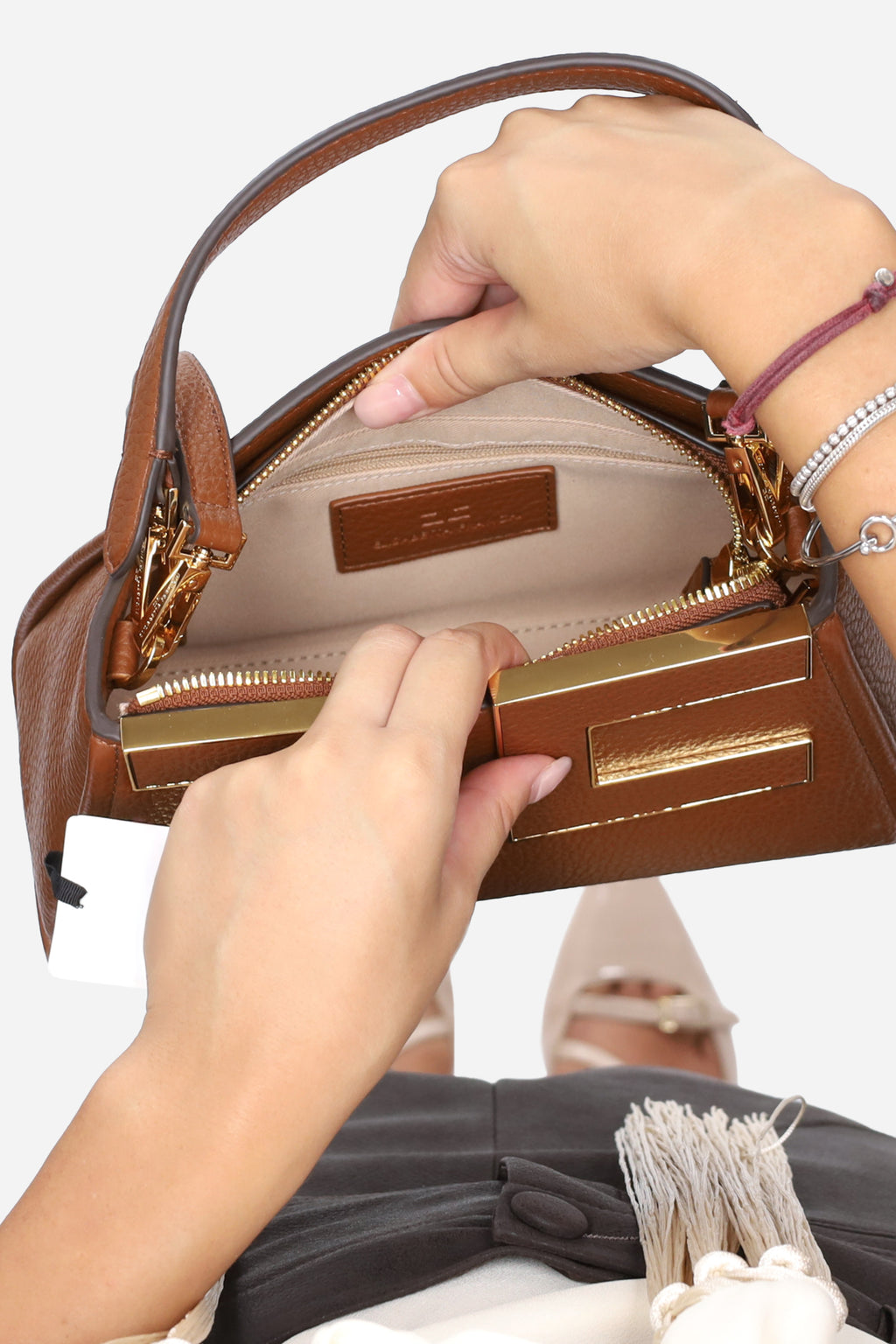 MARRONE | ELISABETTA FRANCHI - D BS07A66E2 Borsa