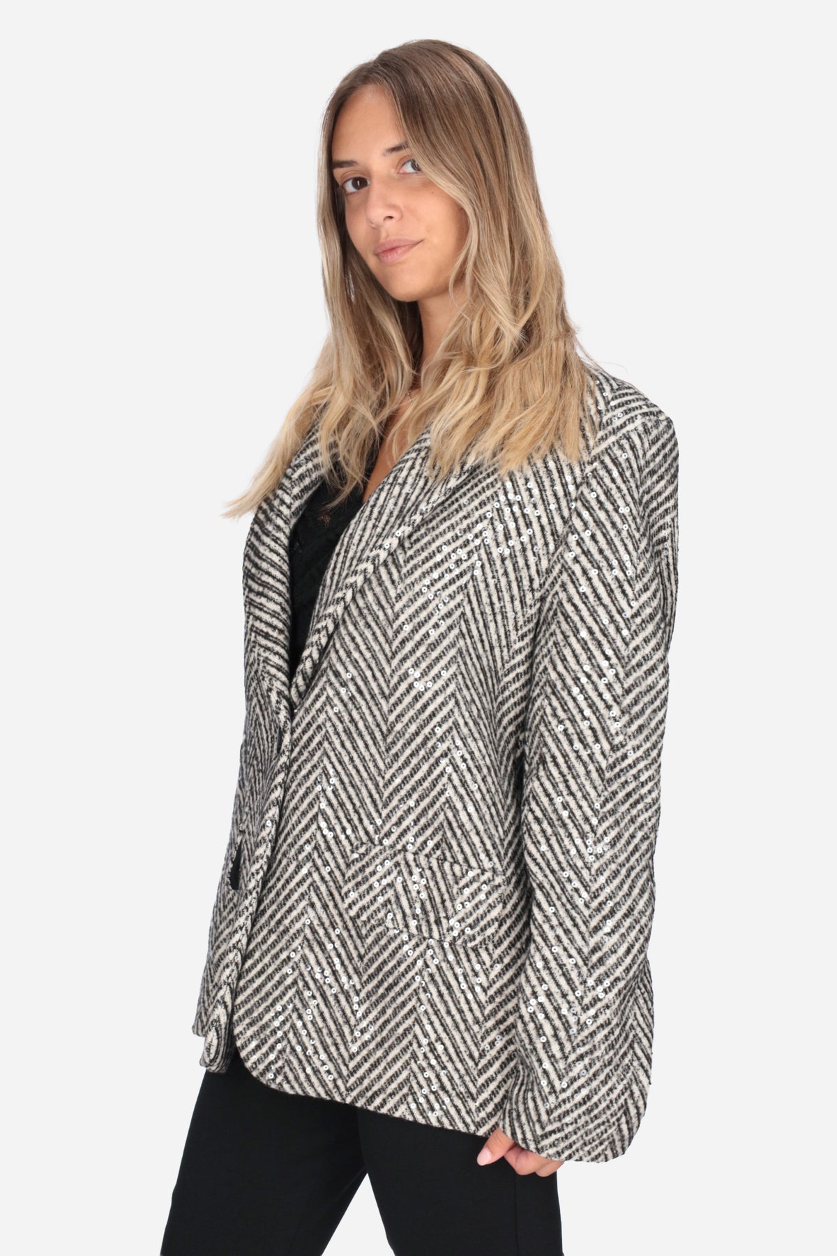 NERO | LE SARTE DEL SOLE - D J4268 Cappotto
