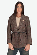 MARRONE | MADEMOISELLE DU MONDE - D GI4891 Giacca