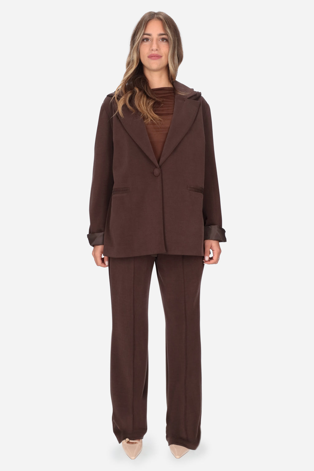 MARRONE | MADEMOISELLE DU MONDE - D MDM417 Pantalone