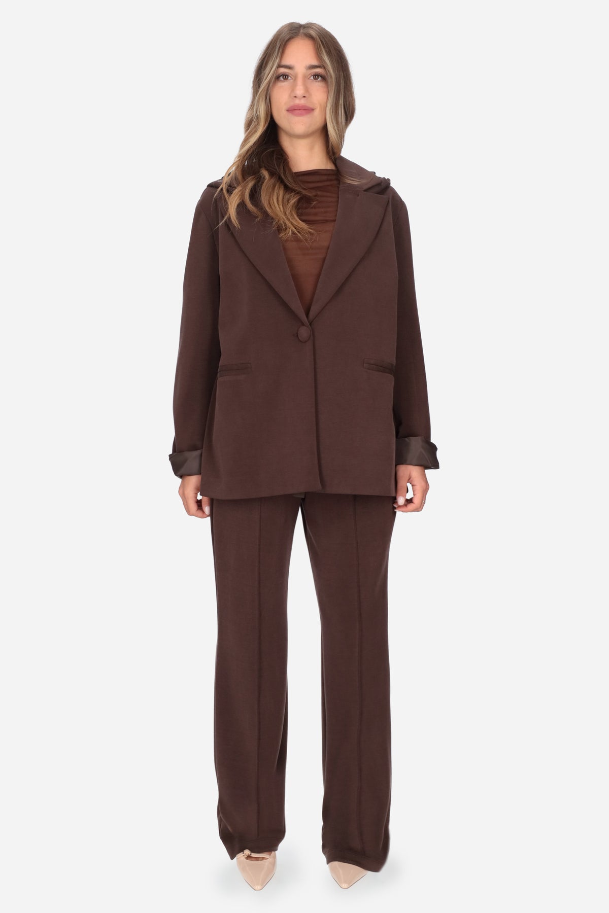 MARRONE | MADEMOISELLE DU MONDE - D MDM417 Pantalone