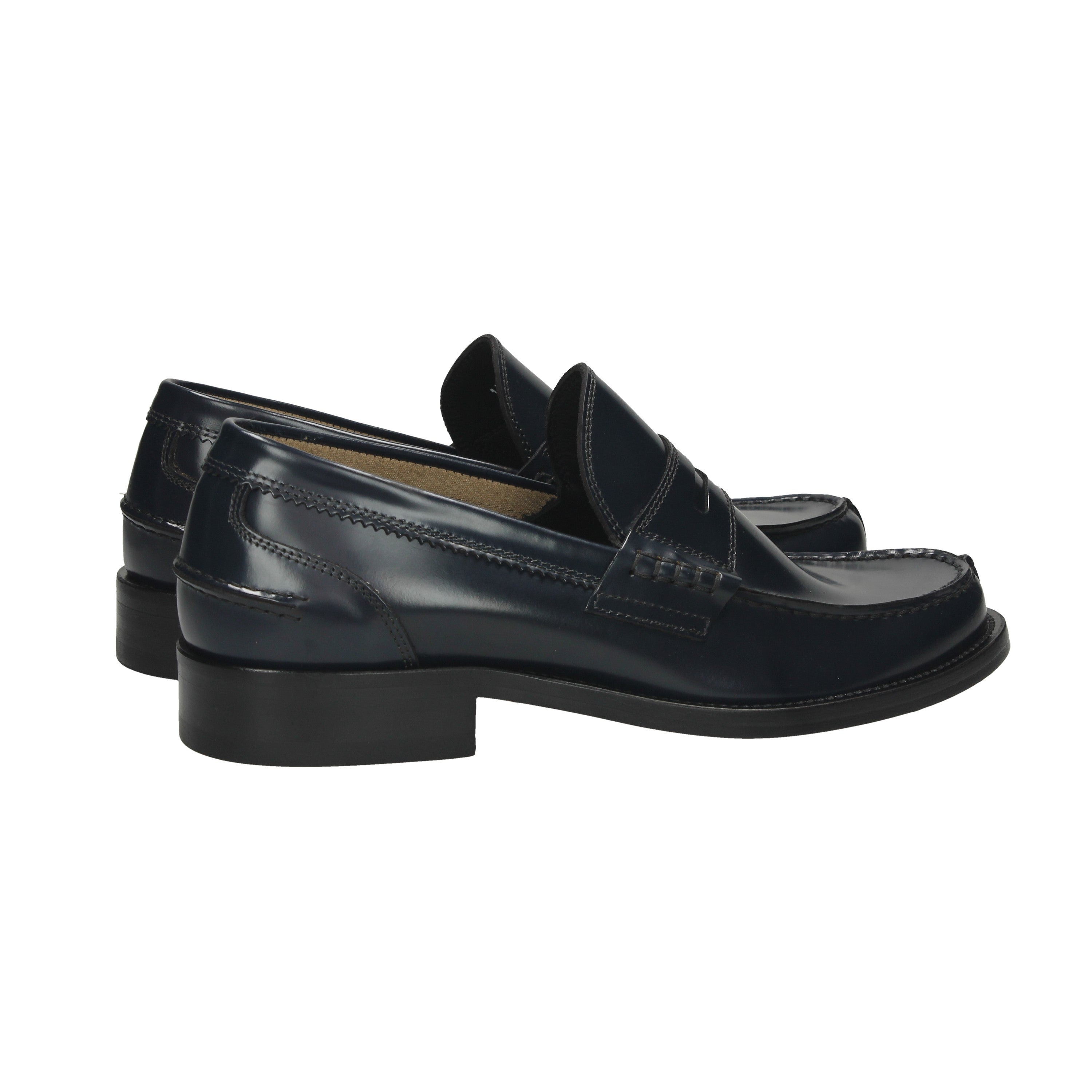BLU SCURO | ANTICA CUOIERIA - U 14566 Mocassino