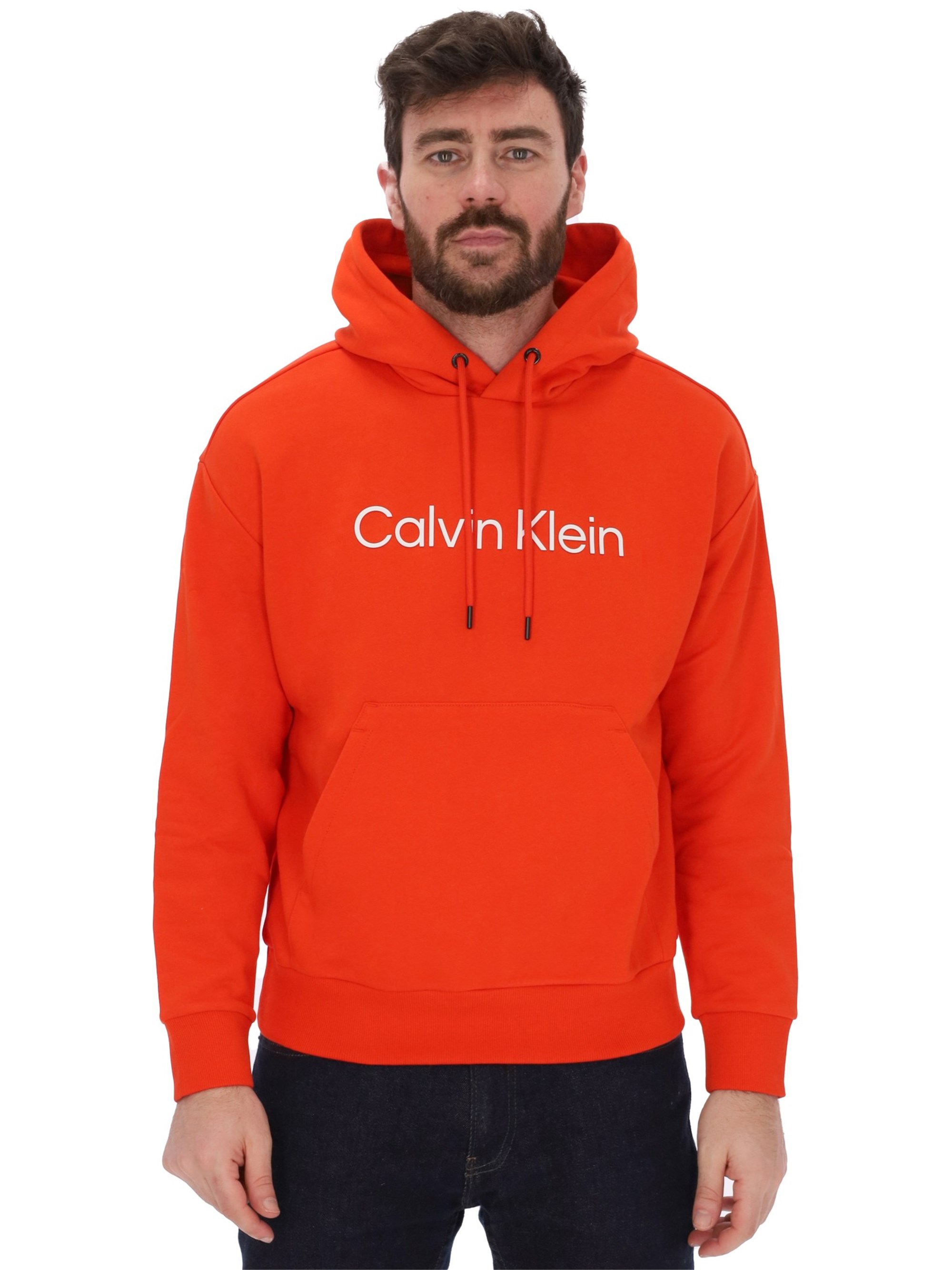 Felpa calvin klein deals uomo rossa