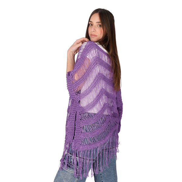 Twin Set Accessori Donna Poncho Viola D 241TO5610