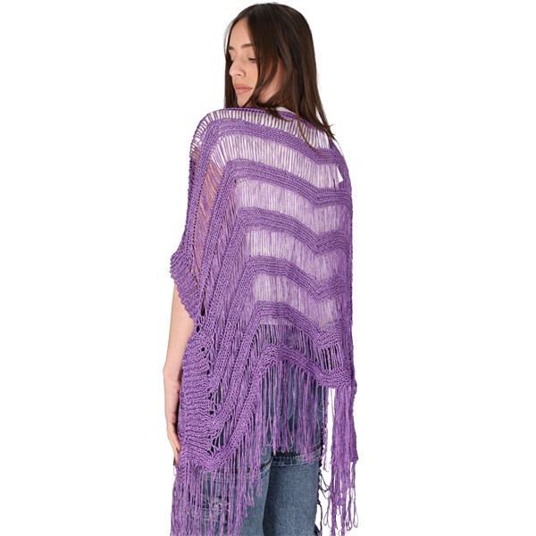 Twin Set Accessori Donna Poncho Viola D 241TO5610