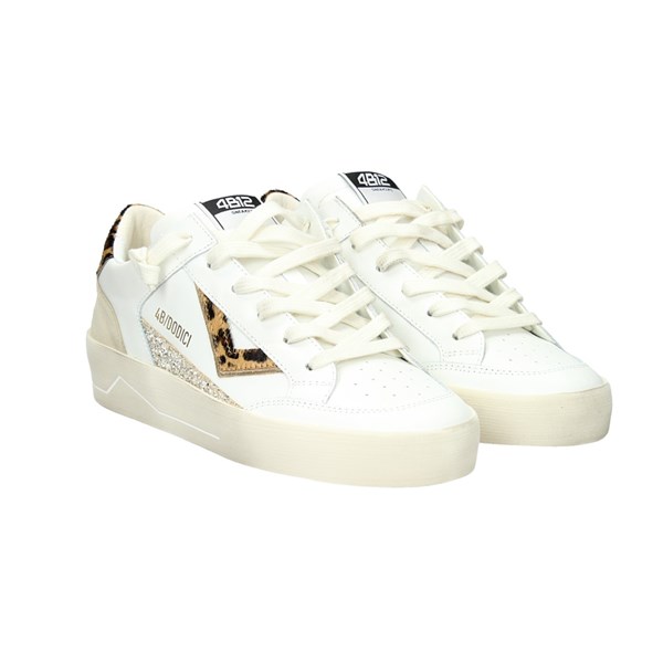 4b12 Scarpe Donna Sneakers Bianco D D866