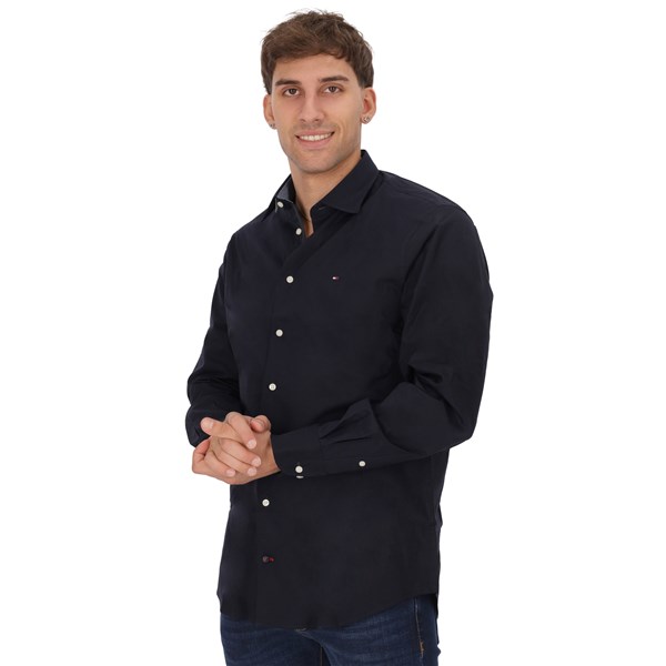 Tommy Hilfiger Abbigliamento Uomo Camicia Blu U 0MW35810