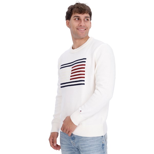 Tommy Hilfiger Abbigliamento Uomo Maglia Panna U 0MW36192